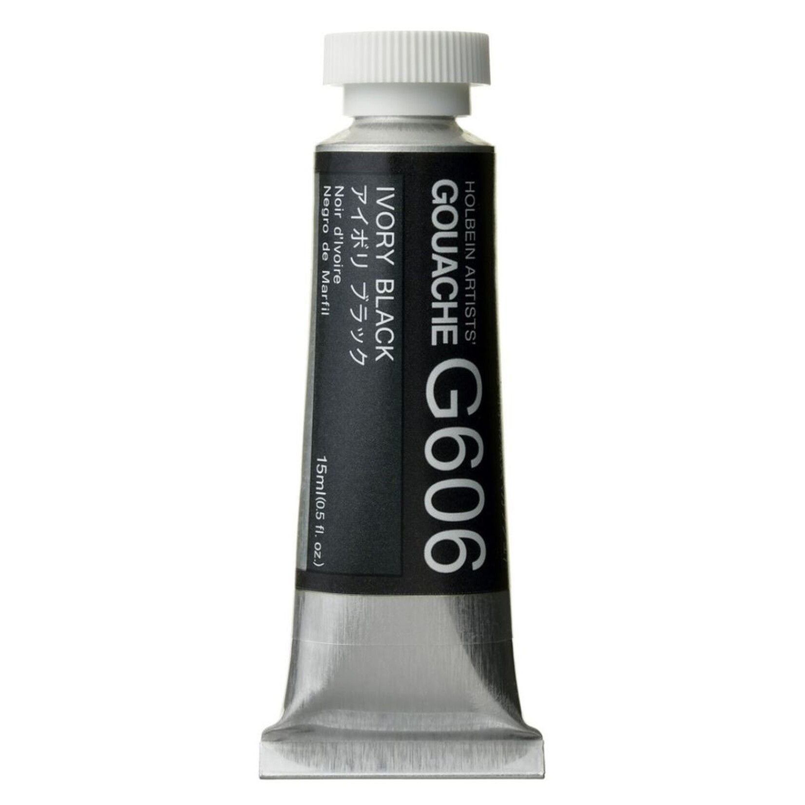 HOLBEIN ARTISTS' GOUACHE 15ML G606 IVORY BLACK