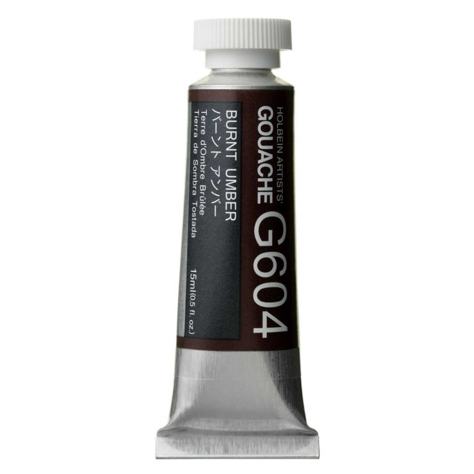 HOLBEIN ARTISTS' GOUACHE 15ML G604 BURNT UMBER