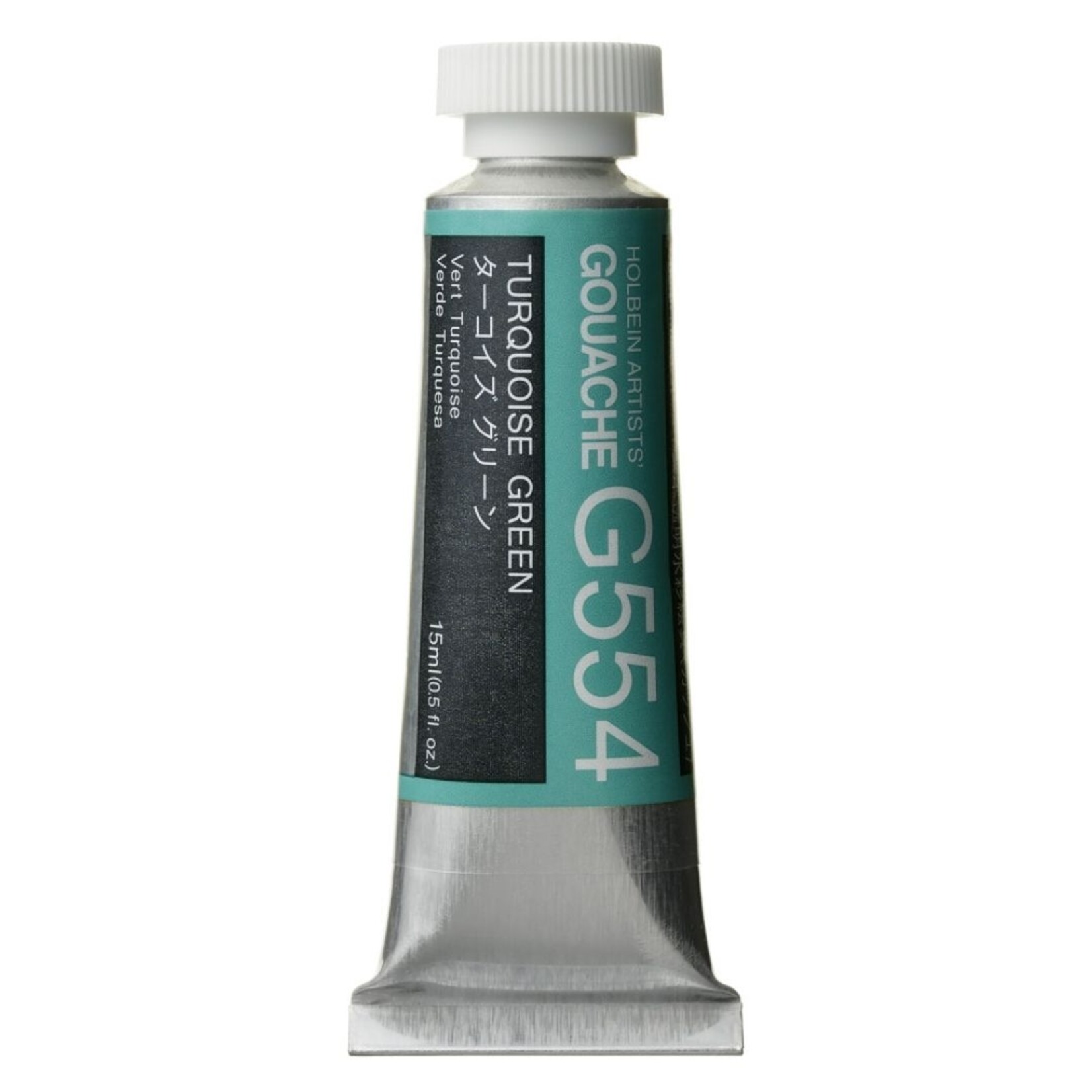 HOLBEIN ARTISTS' GOUACHE 15ML G554 TURQUOISE GREEN
