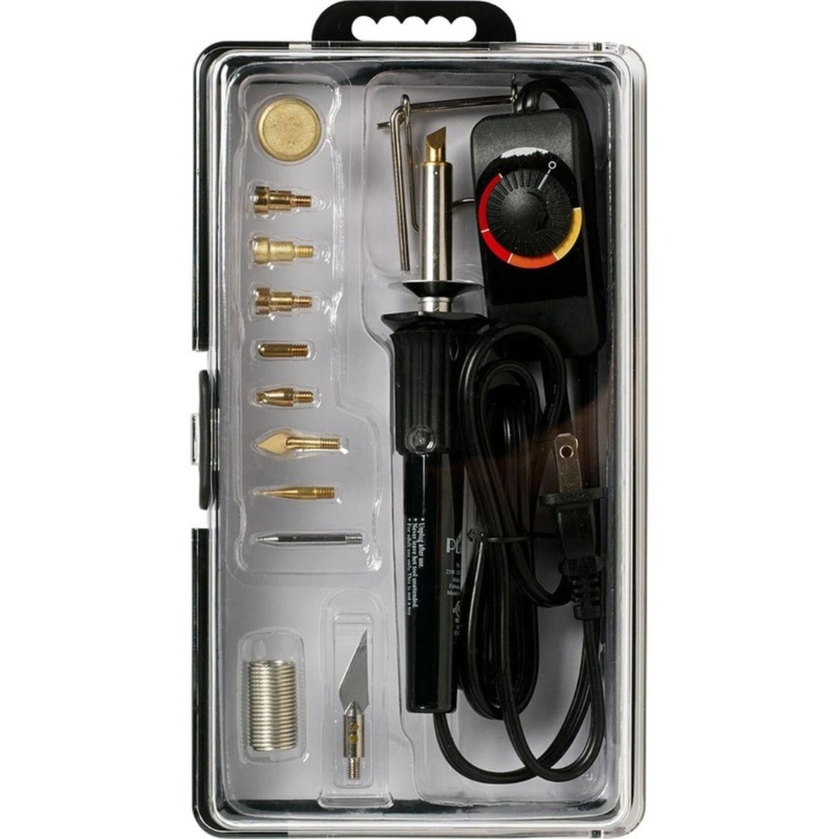 PLAID TEMPERATURE CONTROL WOOD BURNING SET/15