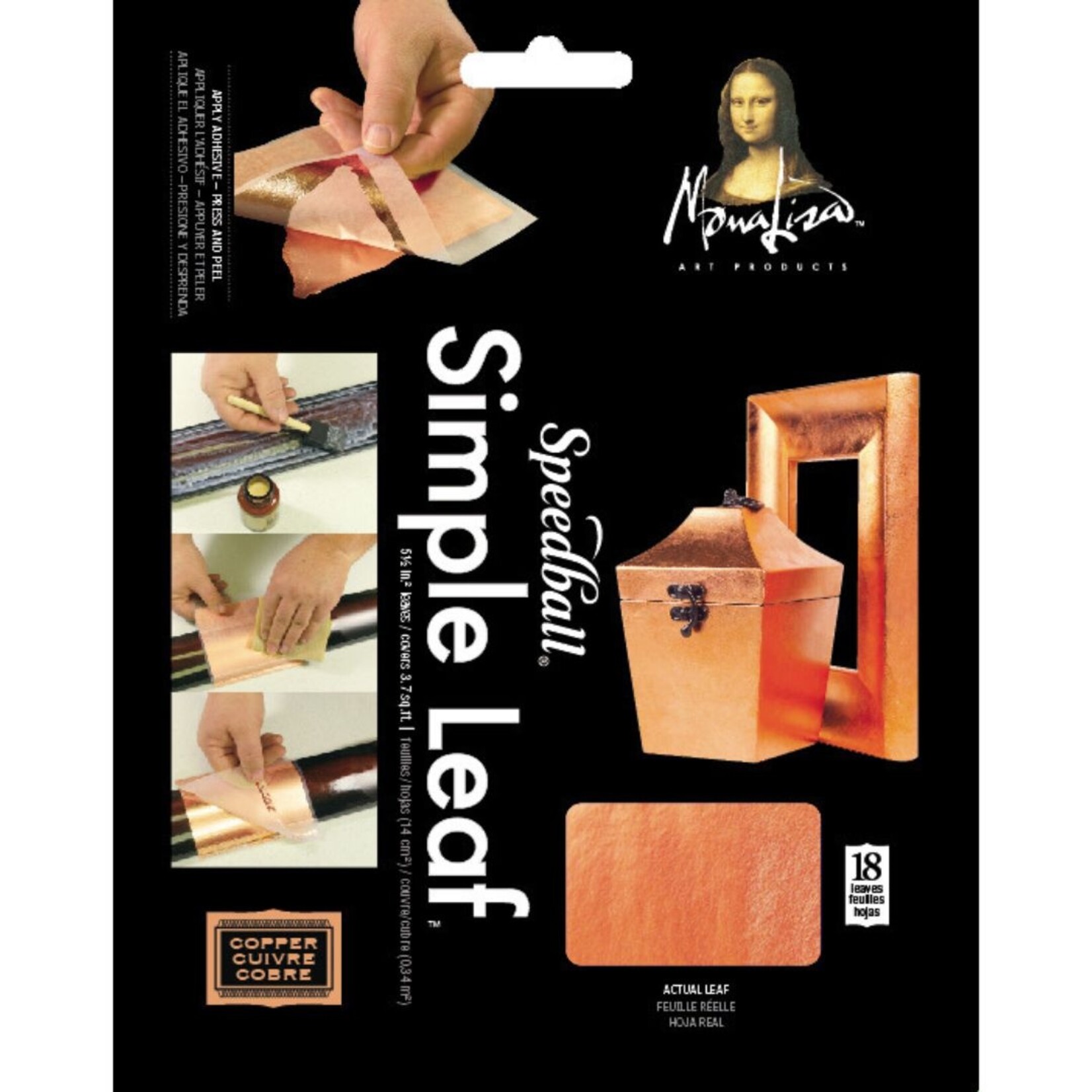 MONA LISA SIMPLE LEAF 5.5X5.5 COPPER 18/PK