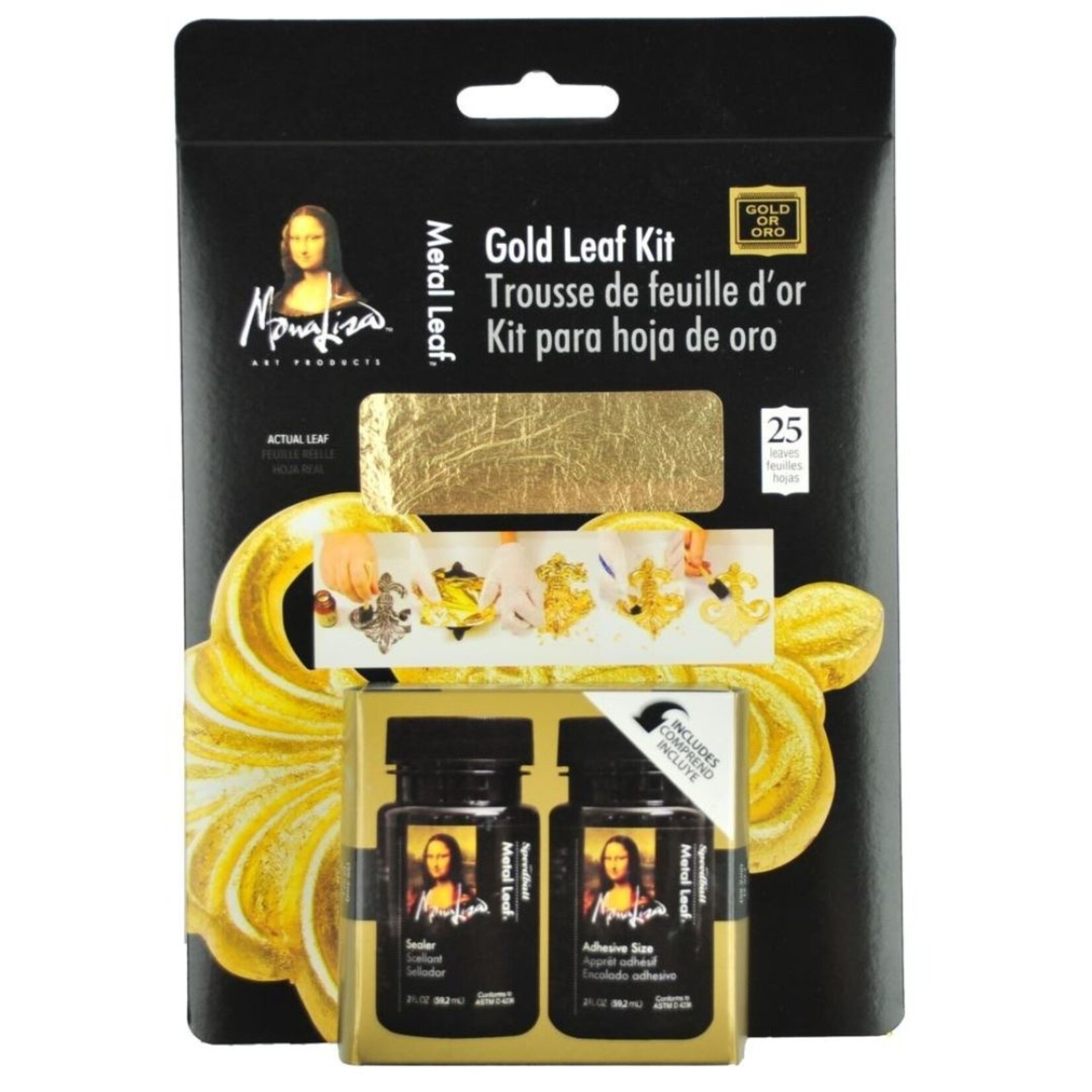 SPEEDBALL INC MONA LISA METAL LEAF KIT GOLD