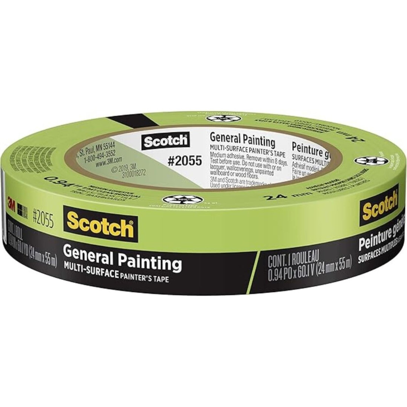 SCOTCH PAINTERS TAPE 2055 1" X 60YDS
