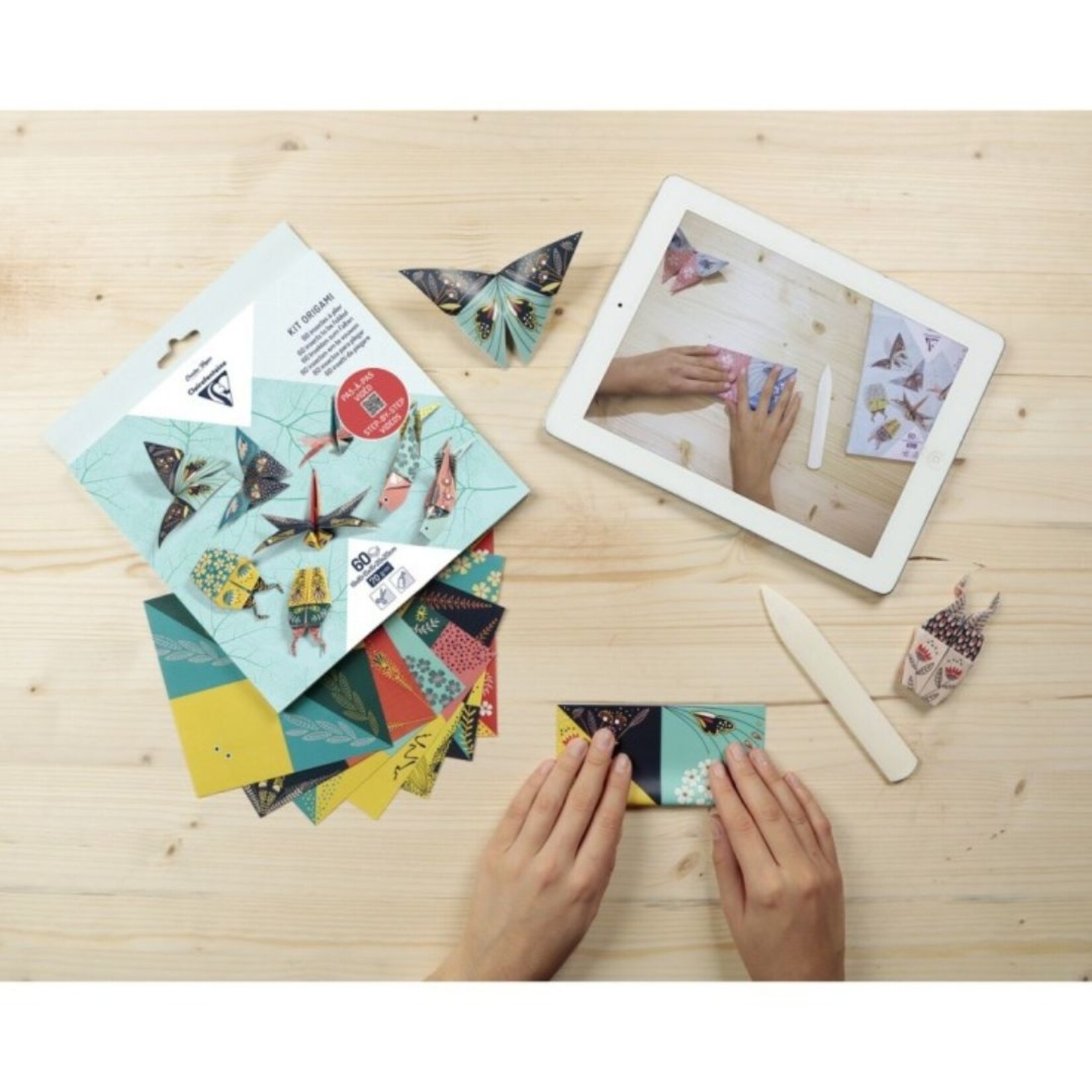 CLAIREFONTAINE ORIGAMI INSECTS KIT 60/SHTS