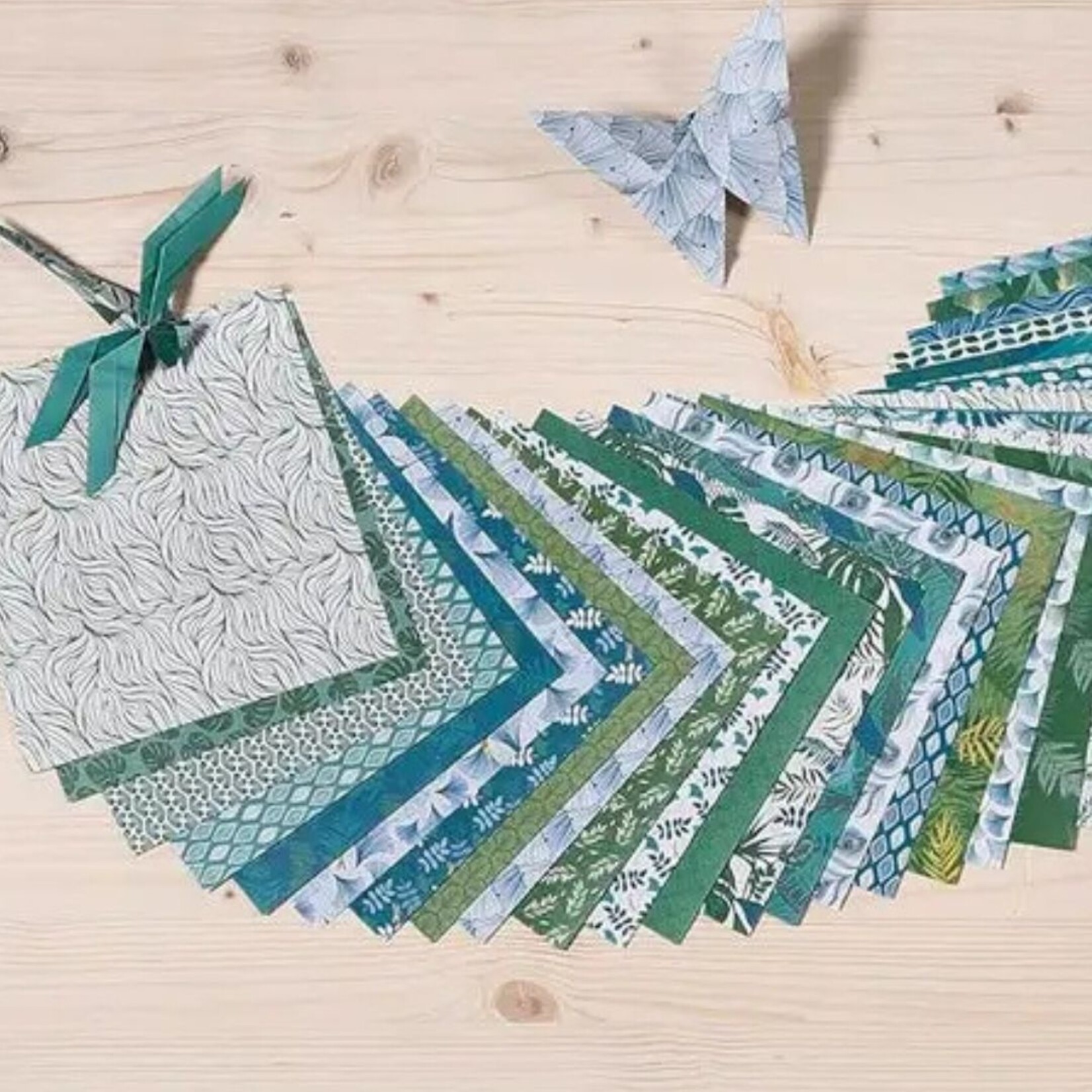CLAIREFONTAINE ORIGAMI PAPER 5.9" VEGETAL CHIC 60/SHTS