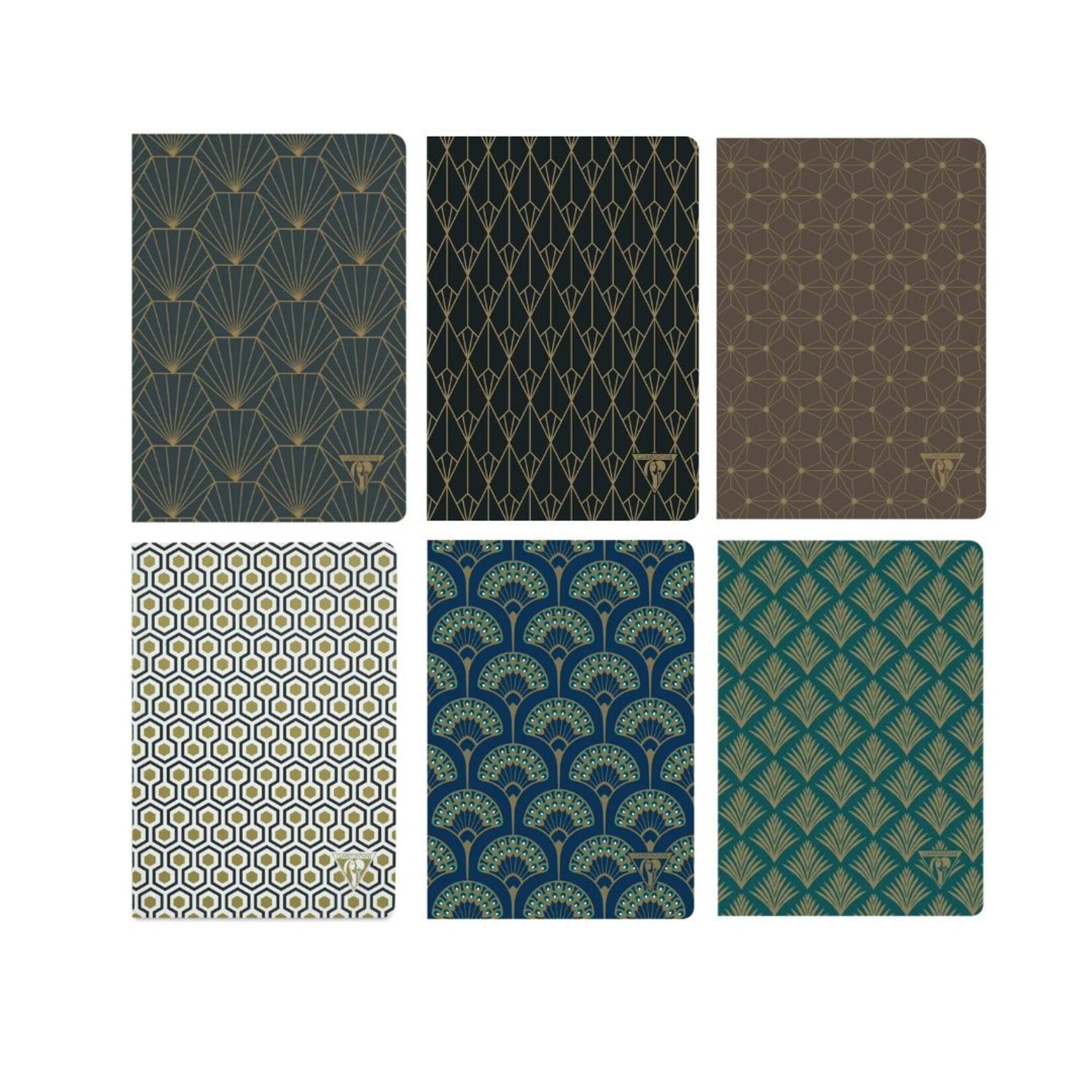 CLAIREFONTAINE DECO ASSORTED DESIGN NOTEBOOK 3.5X5.5"