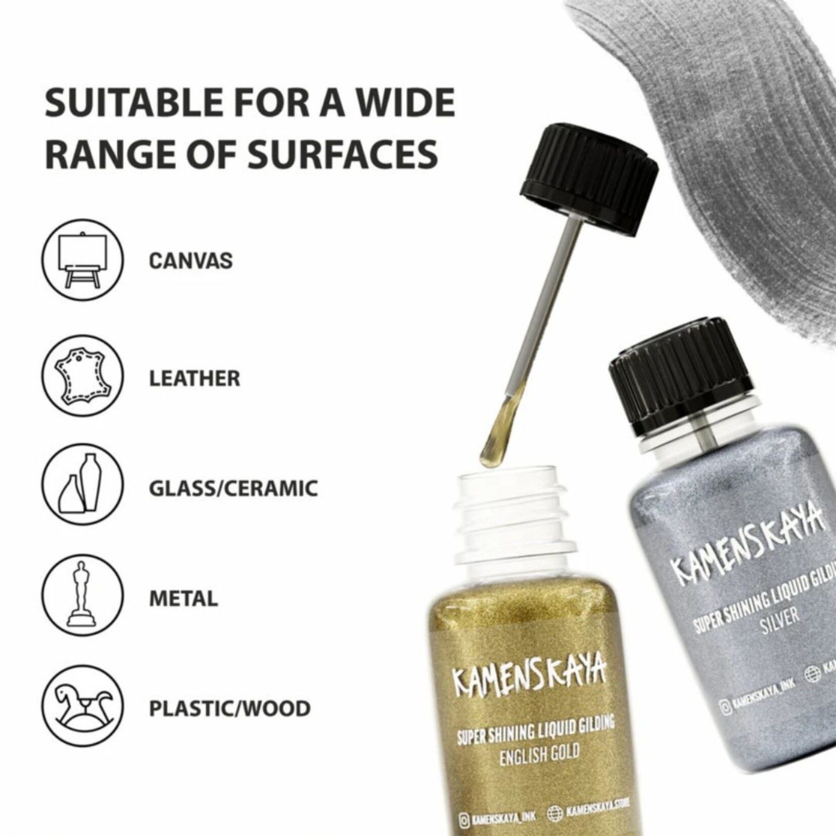 KAMENSKAYA SUPER SHINING GILDING LIQUID 20ML ENGLISH GOLD