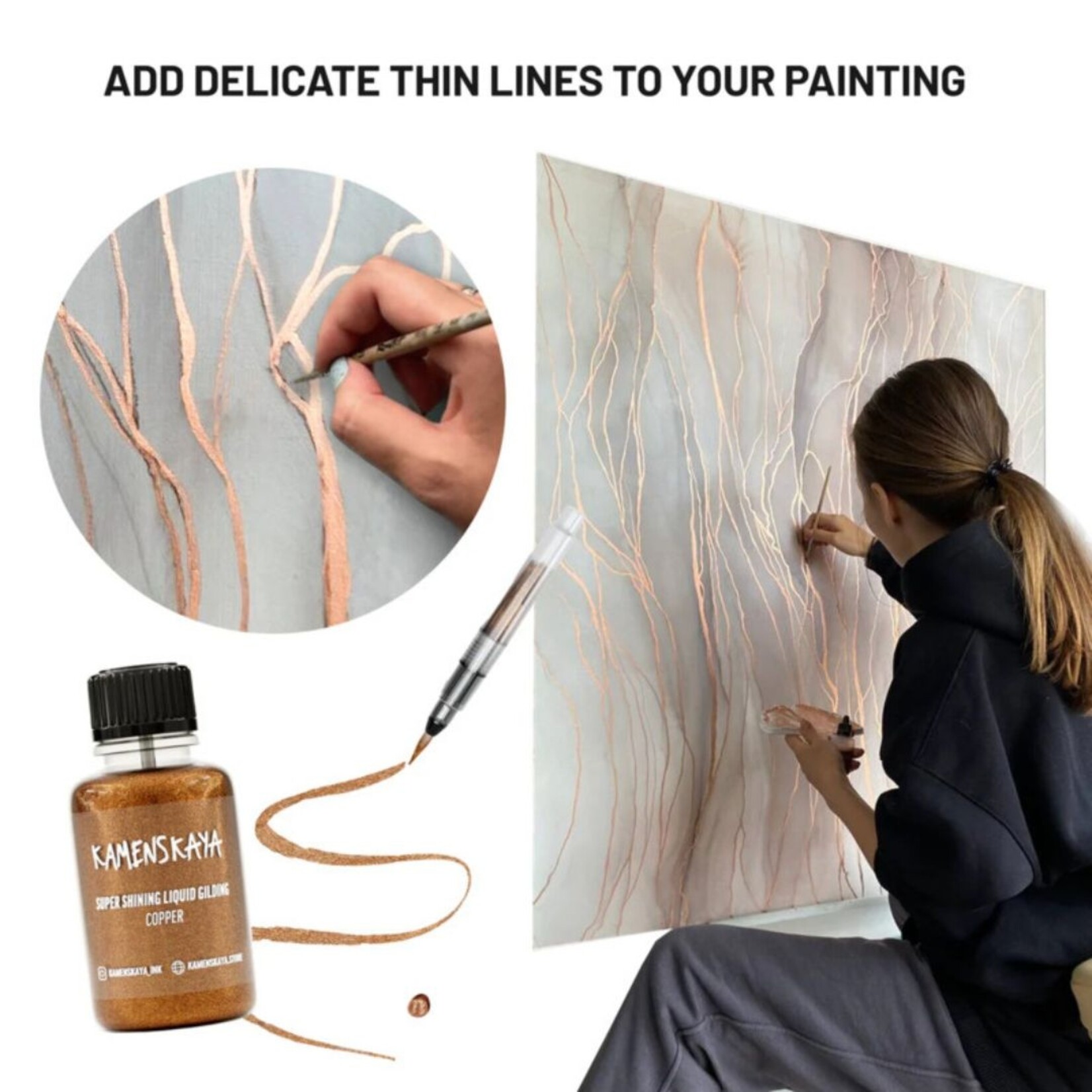 KAMENSKAYA SUPER SHINING GILDING LIQUID 20ML COPPER