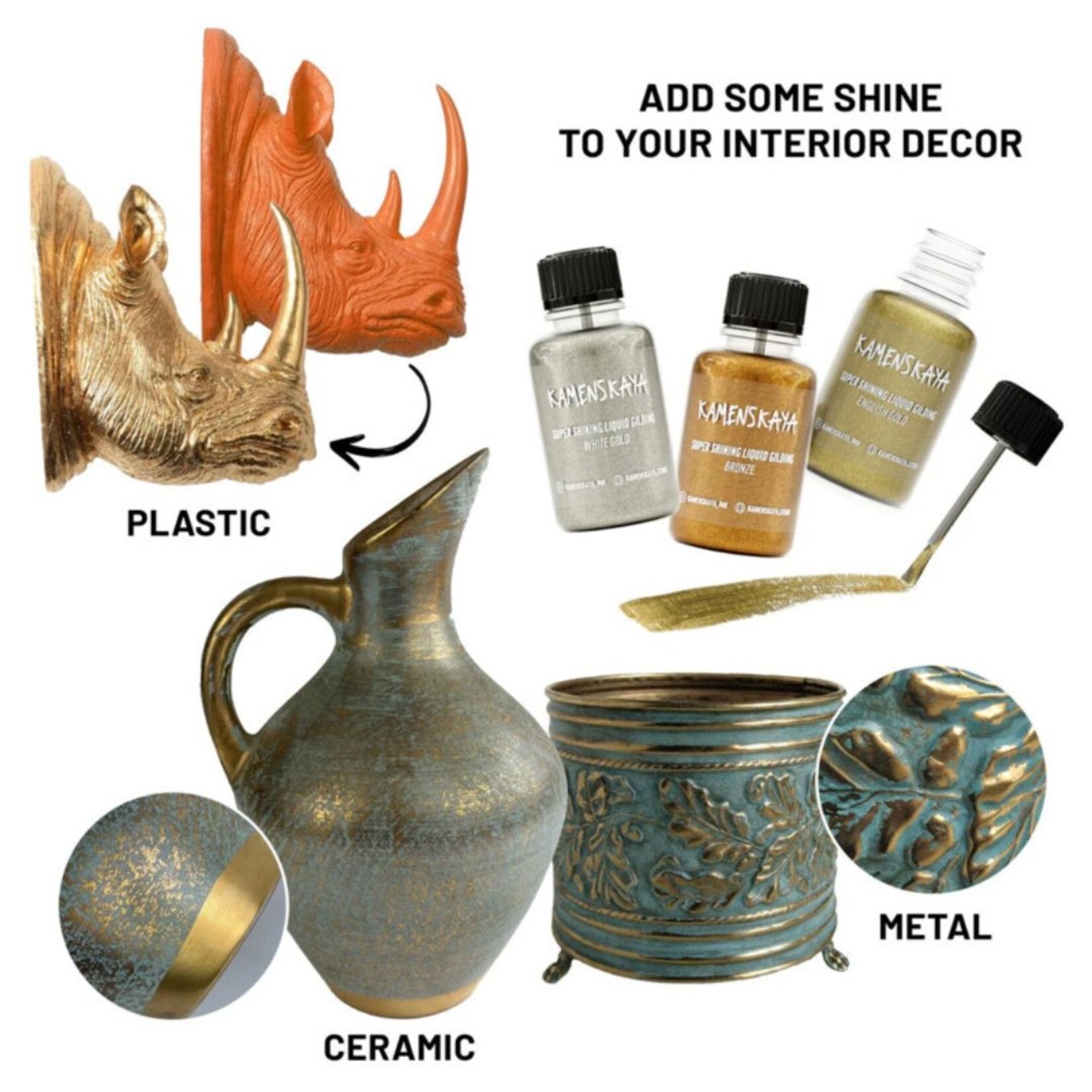 KAMENSKAYA SUPER SHINING GILDING LIQUID 20ML BRONZE