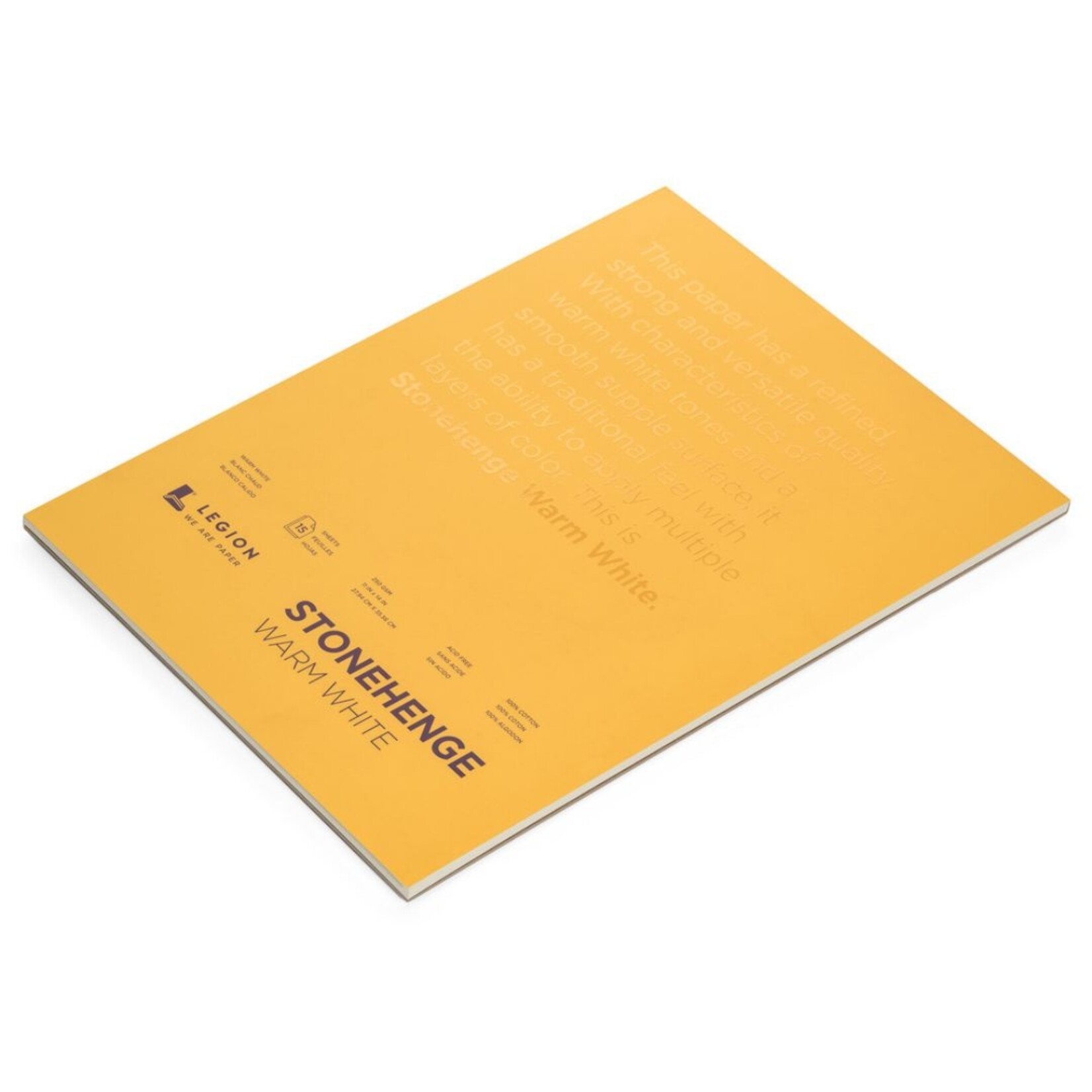 STONEHENGE STONEHENGE PAD 90LB WARM WHITE 11X14"