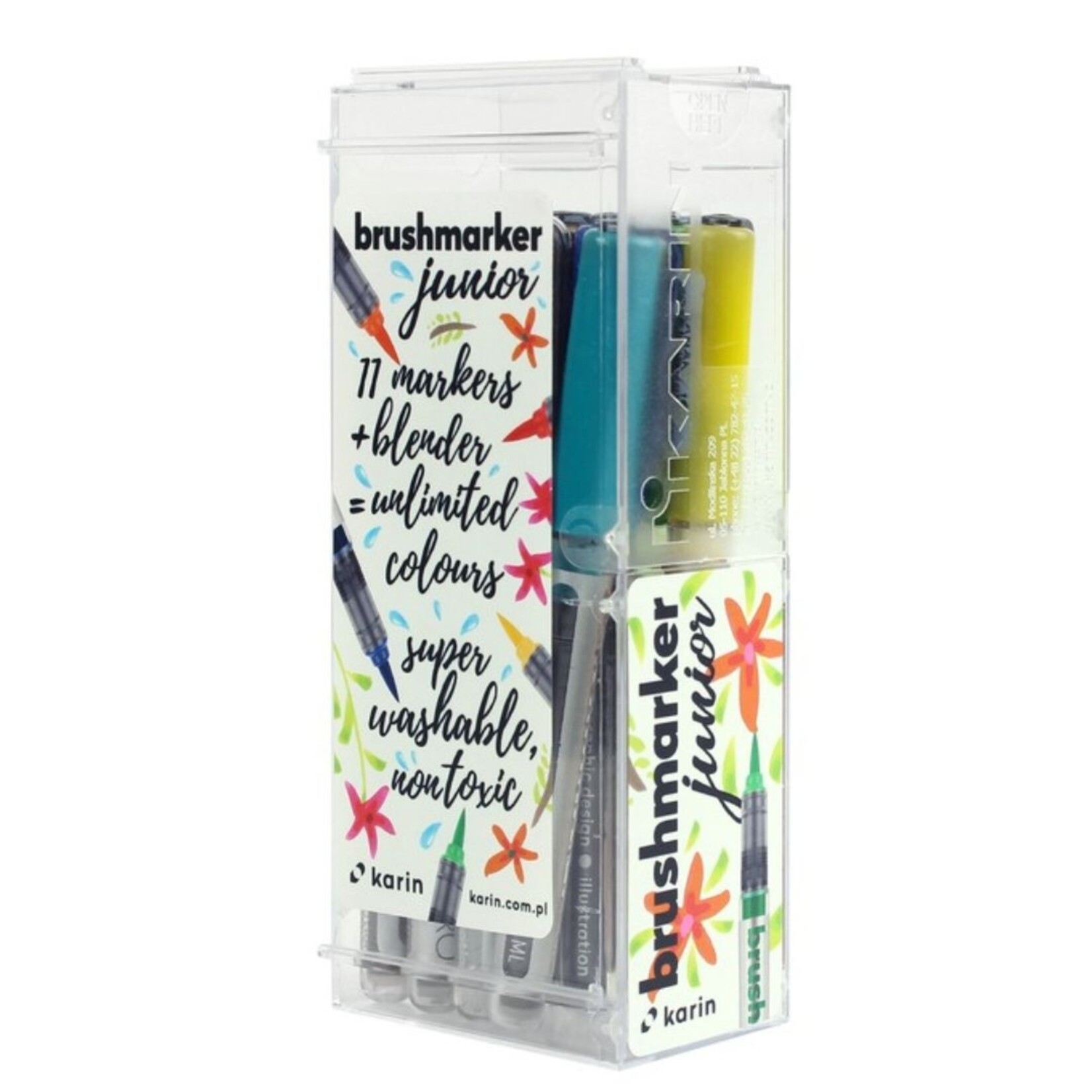 KARIN KARIN BRUSHMARKER PRO JUNIOR  BASIC COLOURS SET/12