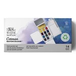 WINSOR NEWTON COTMAN WATERCOLOUR FIELD TRAVEL HALF PAN SET/14