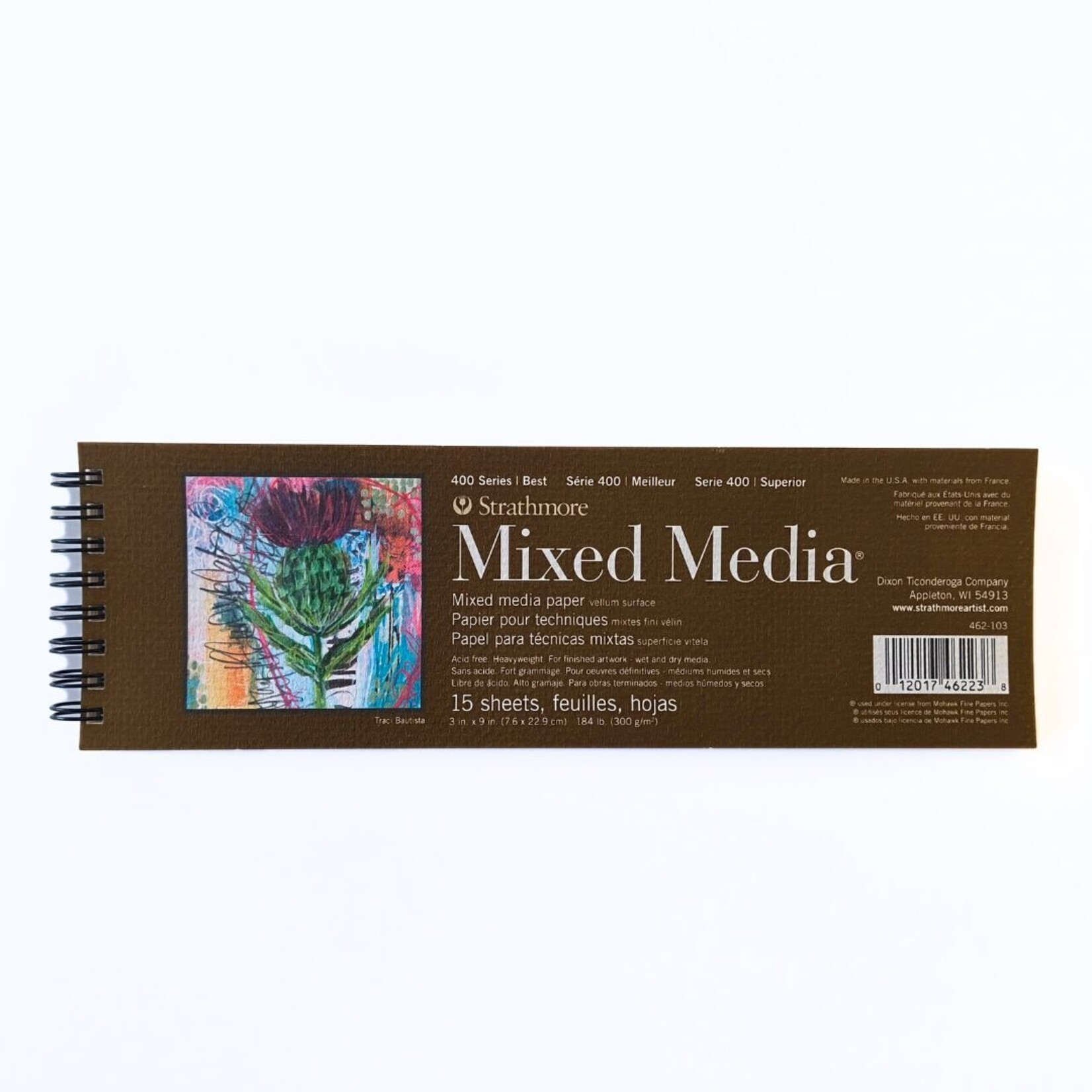 STRATHMORE STRATHMORE 400 SERIES MIXED MEDIA PAD VELLUM SURFACE 3X9"