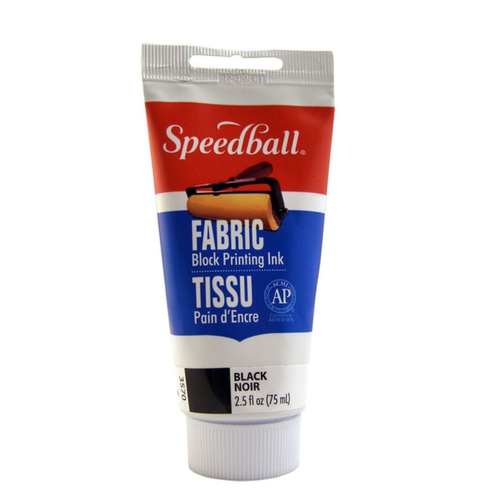 SPEEDBALL FABRIC BLOCK PRINTING INK 2.5OZ BLACK