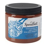 SPEEDBALL BLOCK PRINTING INK WATER SOLUBLE BROWN 16OZ