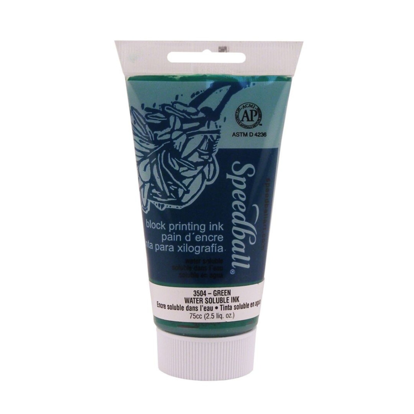 SPEEDBALL BLOCK PRINTING INK WATER SOLUBLE 2.5OZ GREEN