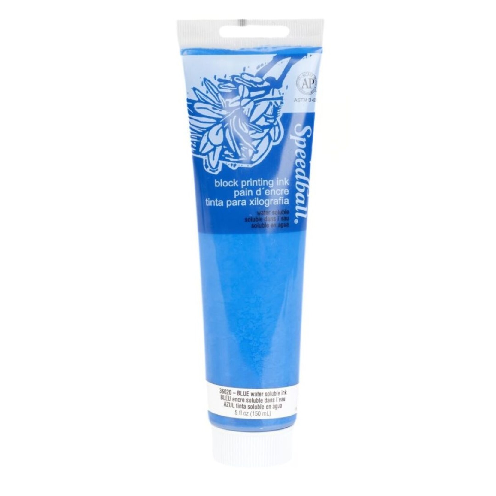 SPEEDBALL BLOCK PRINTING INK WATER SOLUBLE BLUE 5OZ