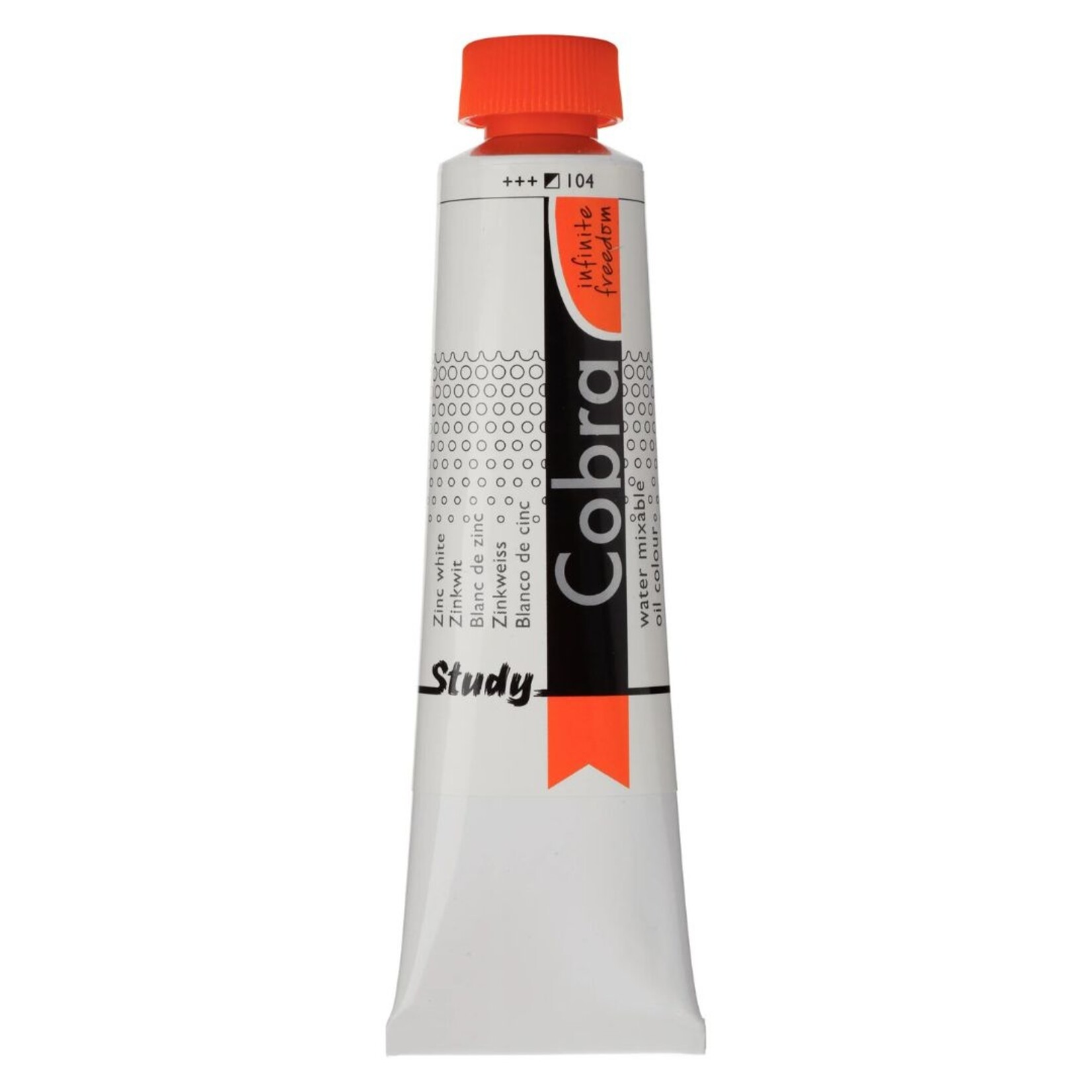 COBRA STUDY WATER MIXABLE OIL 40ML ZINC WHITE 104
