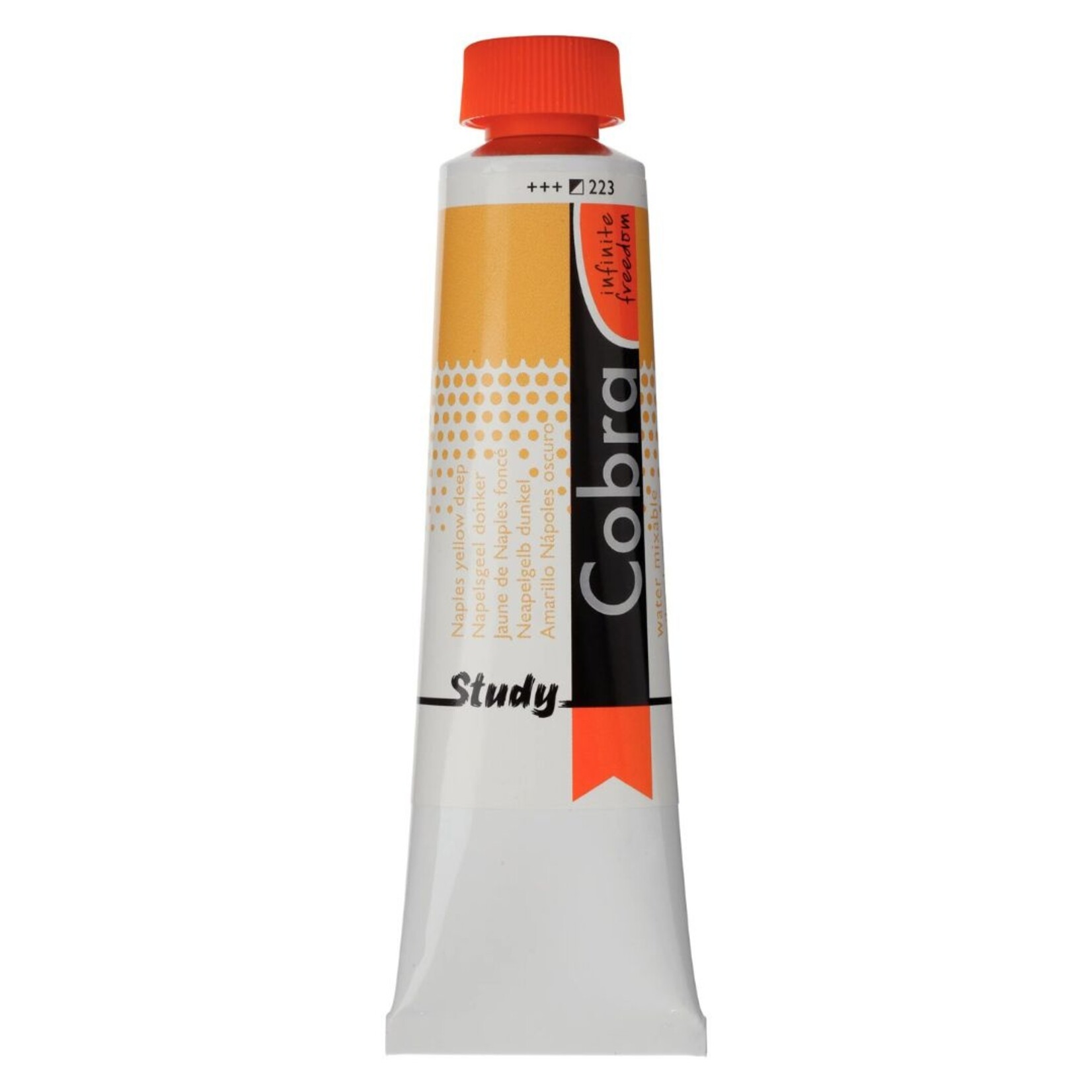 COBRA STUDY WATER MIXABLE OIL 40ML NAPLES YELLOW DEEP 223