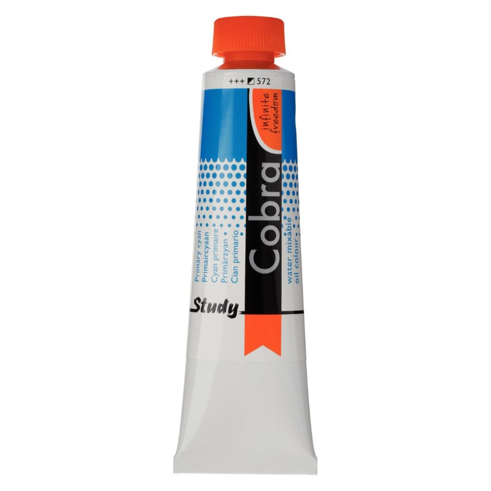 COBRA STUDY WATER MIXABLE OIL 40ML PRIMARY CYAN 572