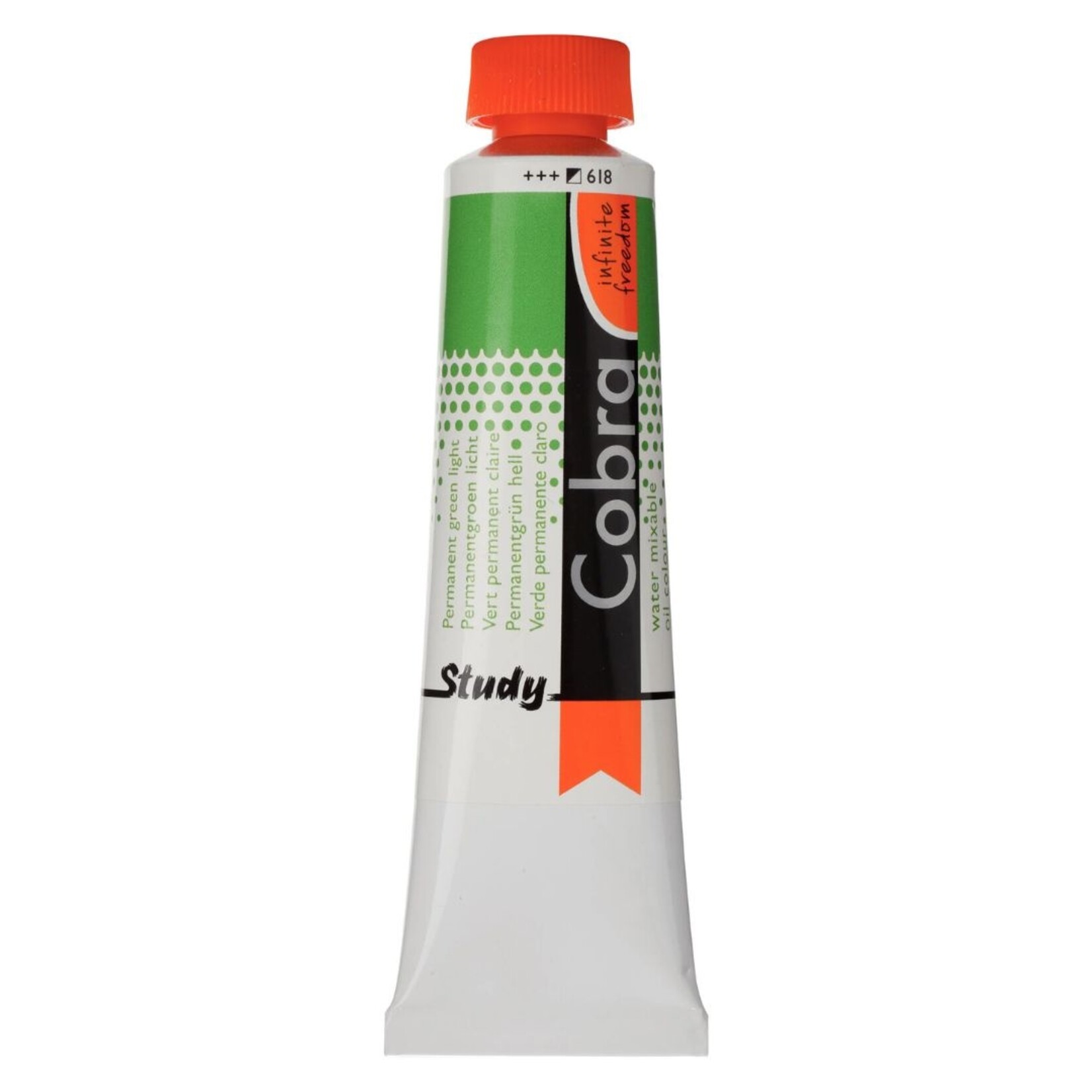 COBRA STUDY WATER MIXABLE OIL 40ML PERMANENT GREEN LIGHT 618