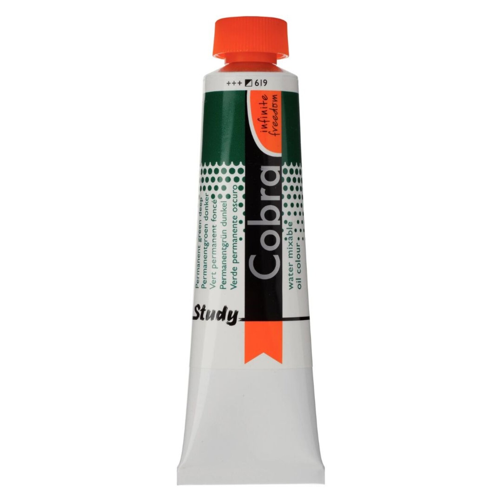 COBRA STUDY WATER MIXABLE OIL 40ML PERMANENT GREEN DEEP 619