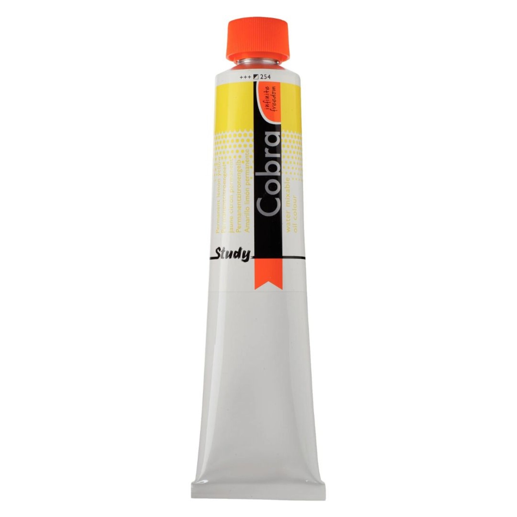 COBRA STUDY WATER MIXABLE OIL 200ML PERMANENT LEMON YELLOW 254