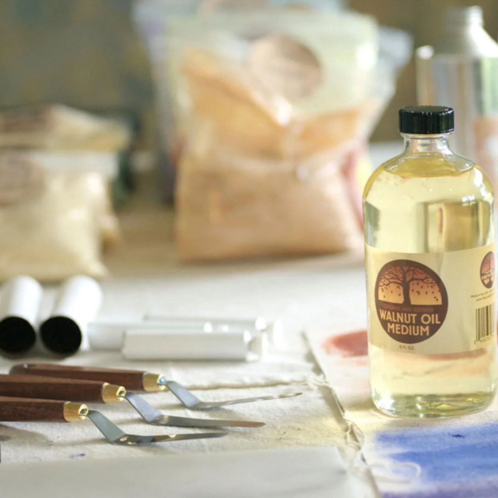 NATURAL EARTH PAINT REFINED WALNUT OIL 8OZ