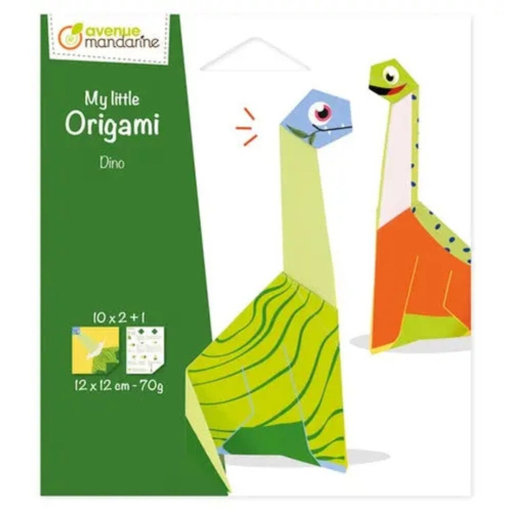 MY MANDARINE MY LITTLE ORIGAMI DINO KIT 20/SHT