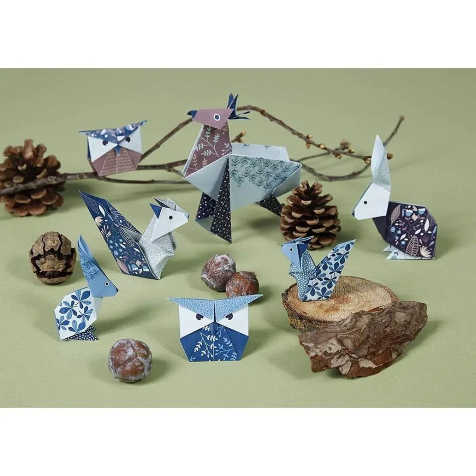CLAIREFONTAINE ORIGAMI FOREST ANIMALS KIT 60/SHTS