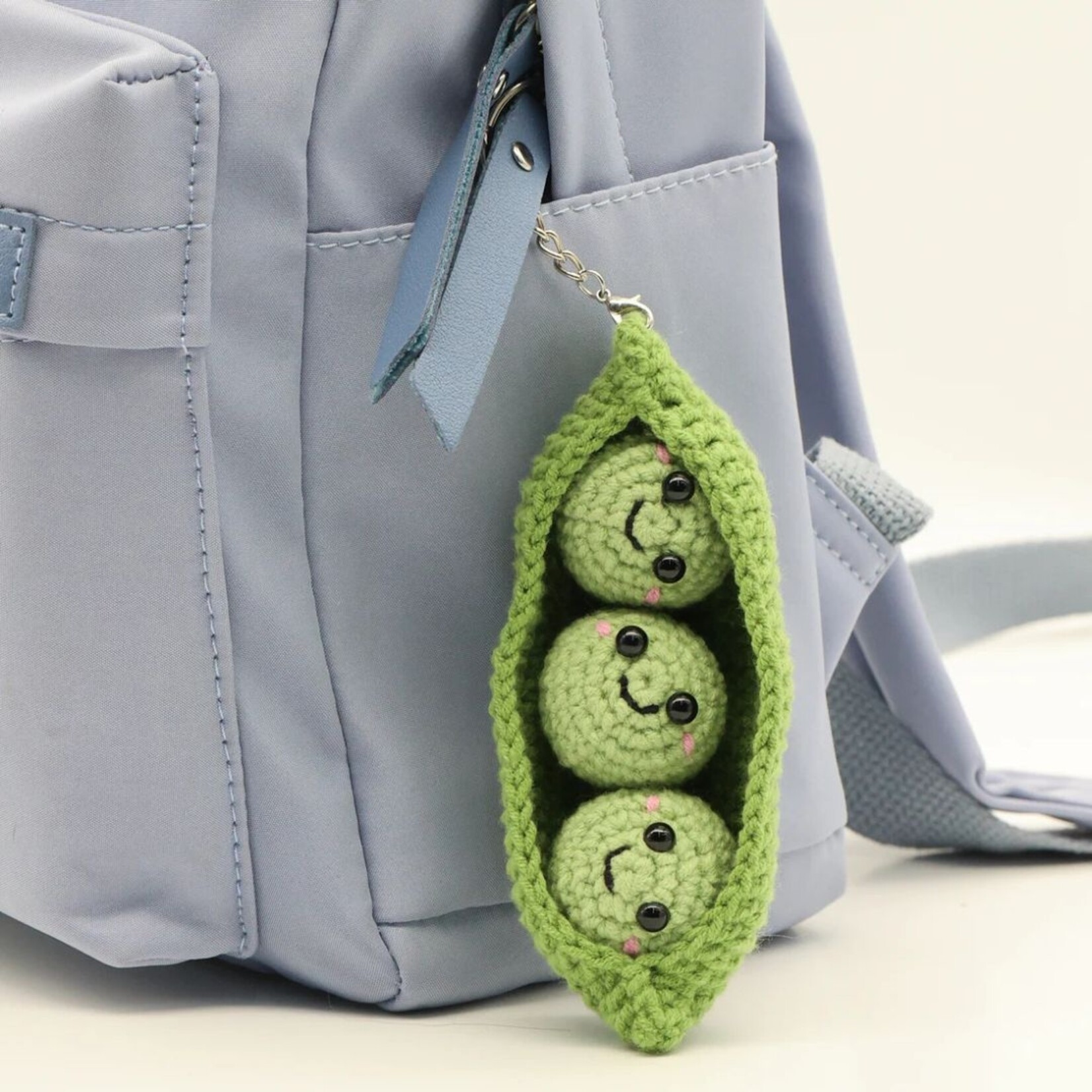 PBI ART DIY CROCHET KEY RING KIT PEAS IN A POD