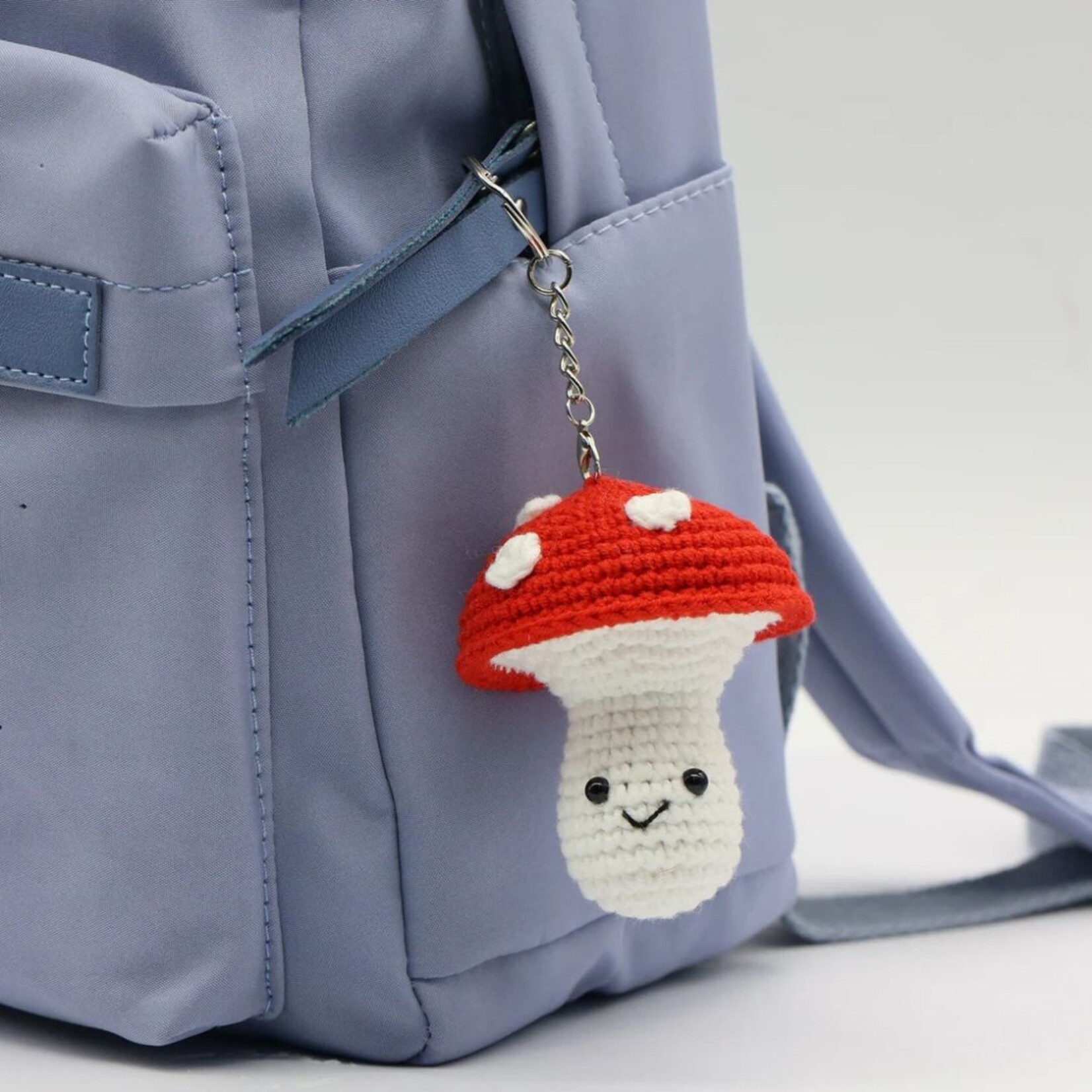 PBI ART DIY CROCHET KEY RING KIT MINI MUSHROOM