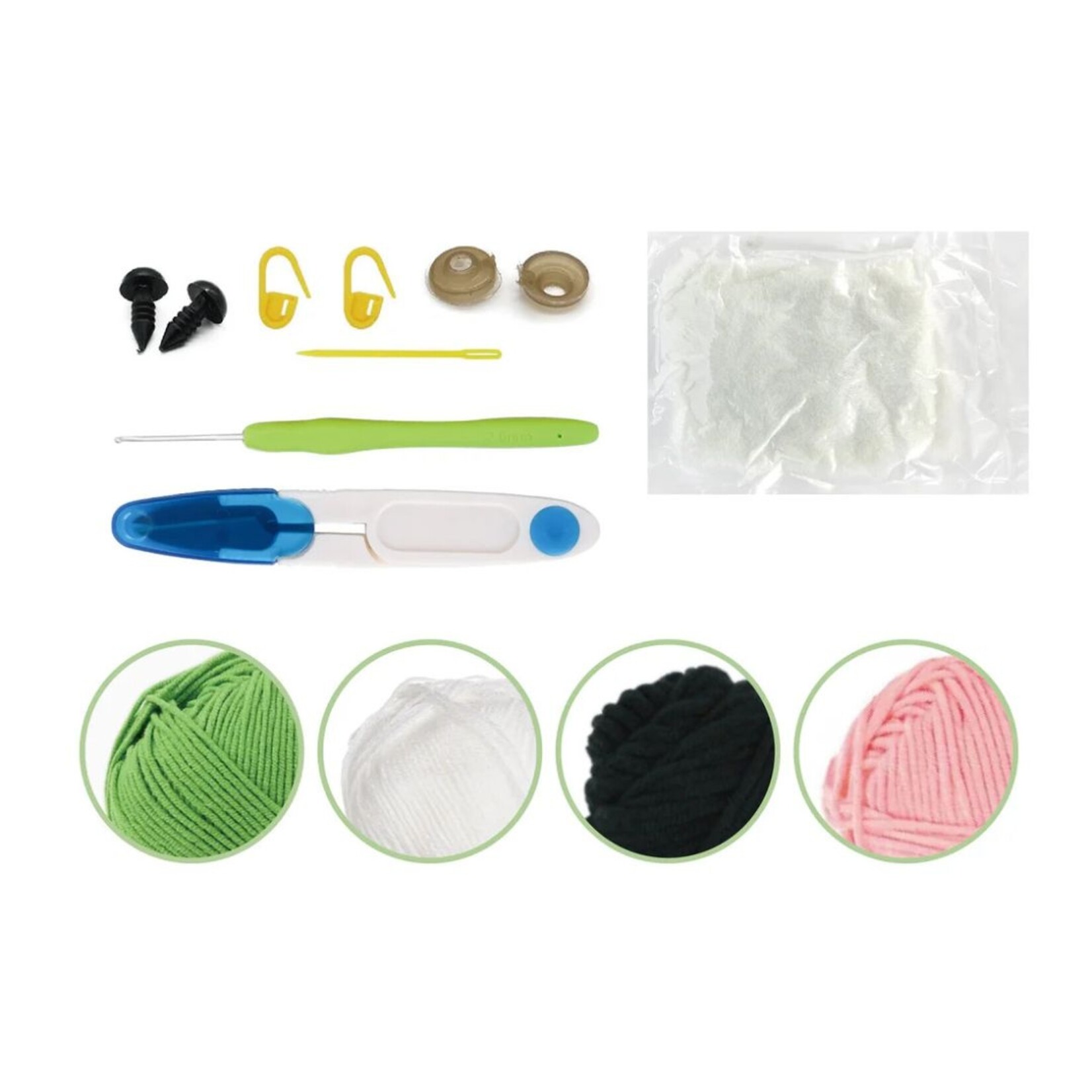 PBI ART DIY CROCHET AMIGURUMI KIT MISS FROGGY
