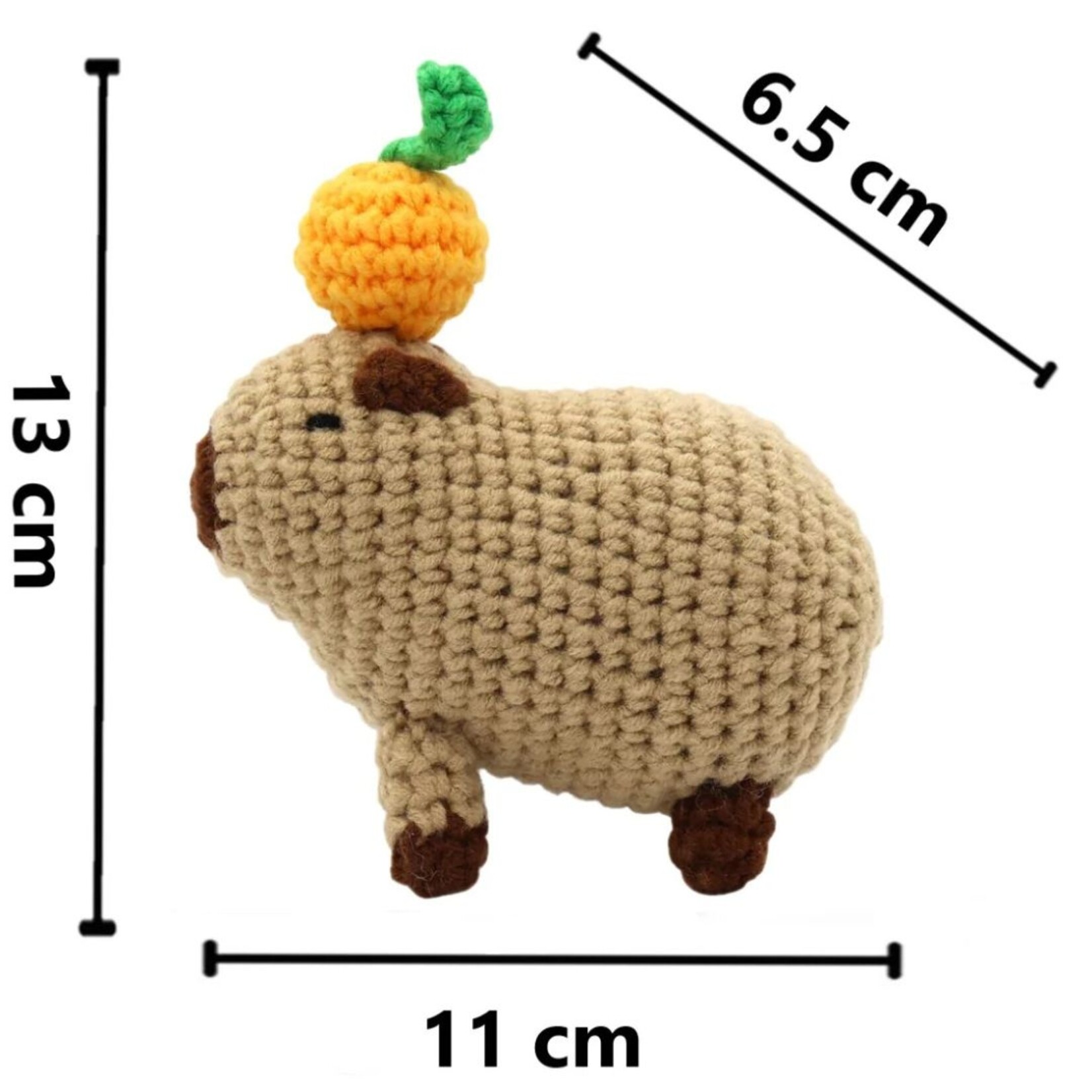 PBI ART DIY CROCHET AMIGURUMI KIT CHILL CAPYBARA