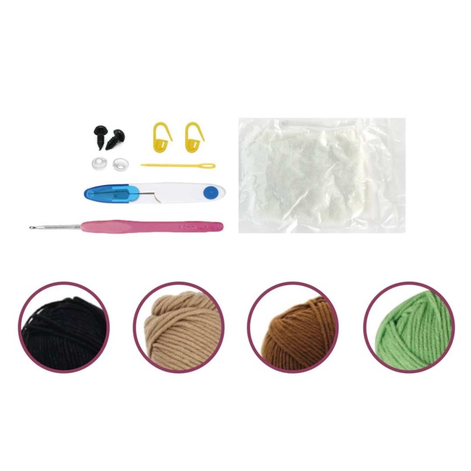 PBI ART DIY CROCHET AMIGURUMI KIT LITTLE OCTOPUS