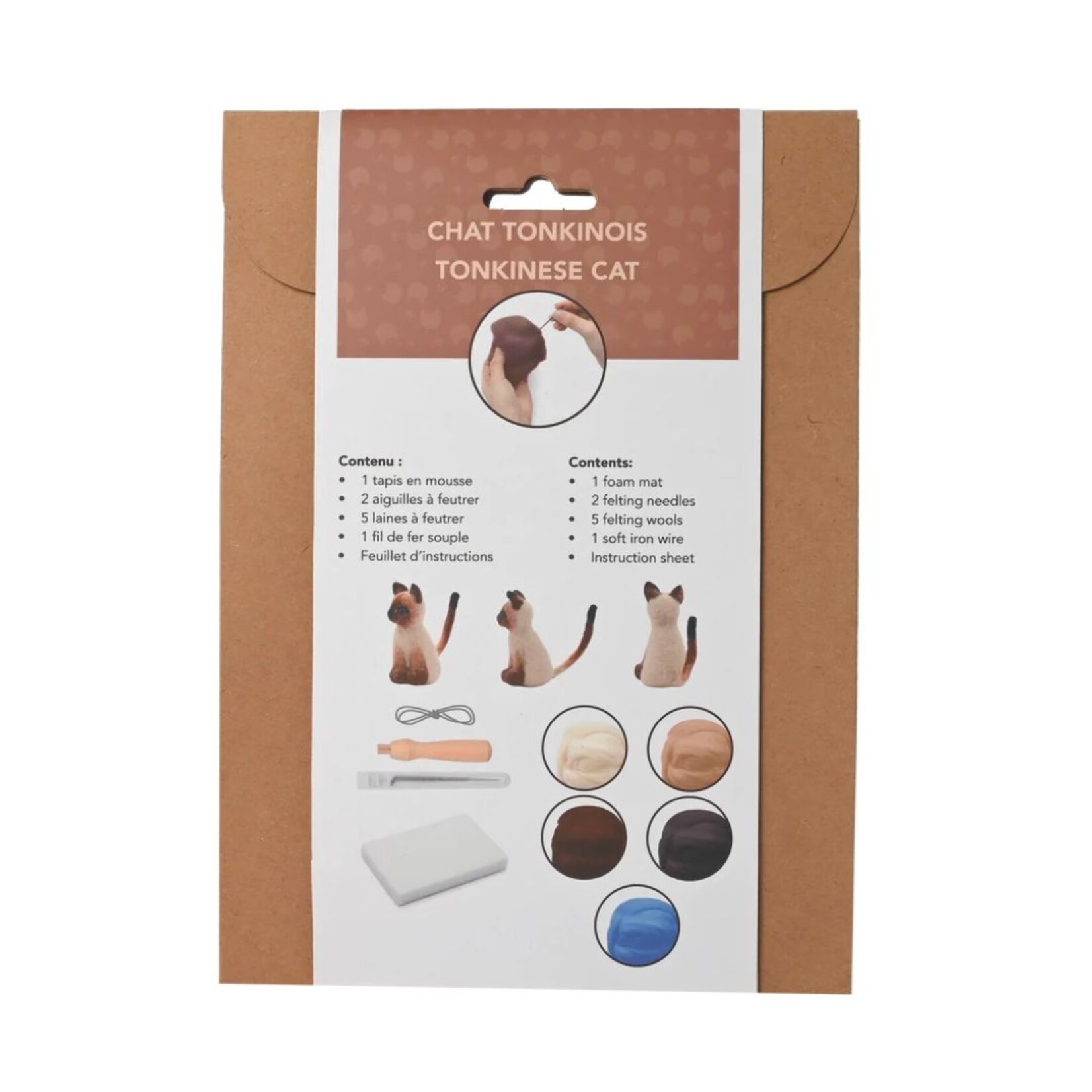 PBI ART NEEDLE FELTING KIT TONKINESE CAT