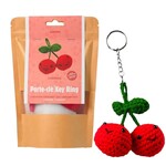 PBI ART DIY CROCHET KEY RING KIT CHERRIES