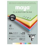 CLAIREFONTAINE MAYA 8.3X11.7" ASST COLOURS 25/SHT