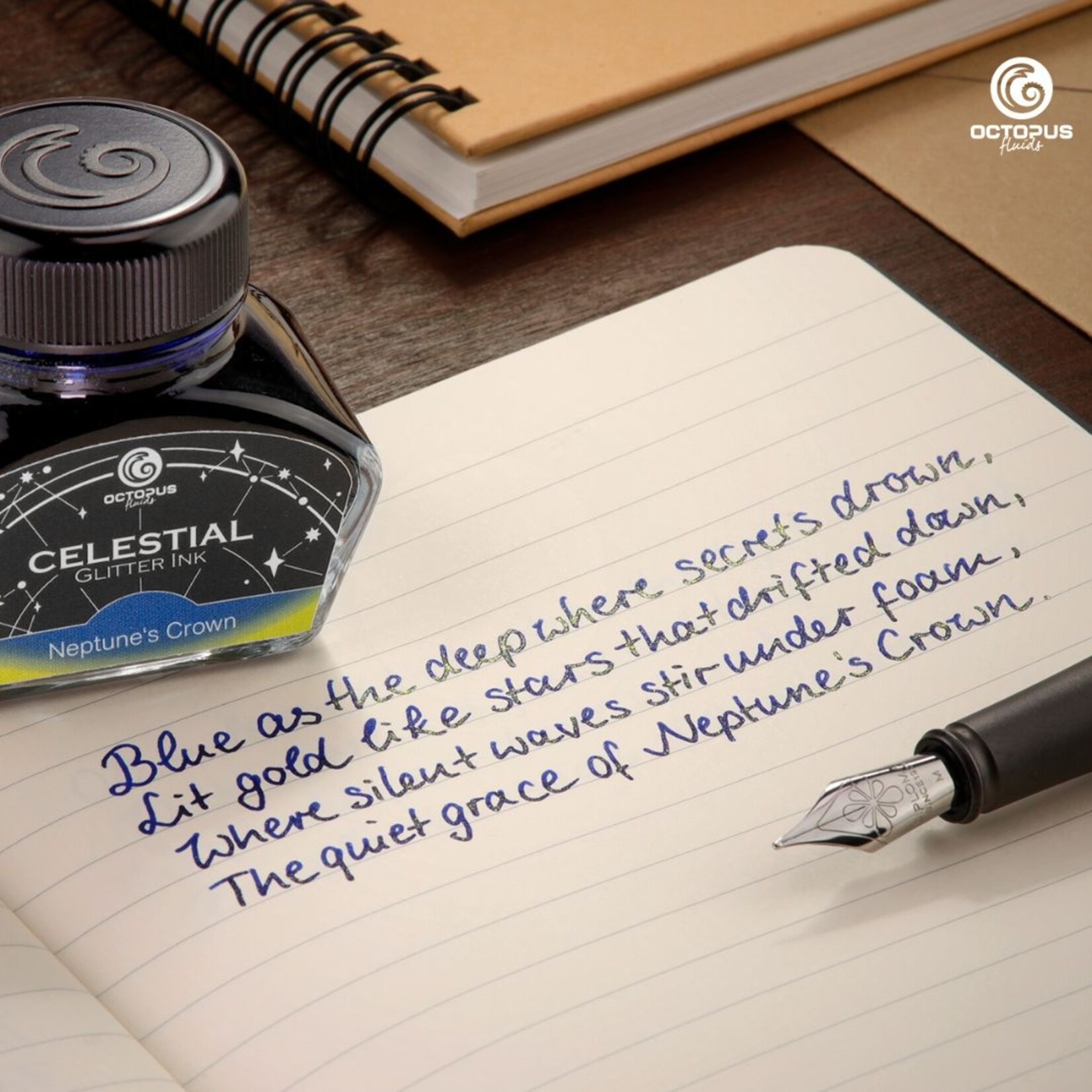 OCTOPUS CELESTIAL GLITTER INK 10ML NEPTUNE'S CROWN