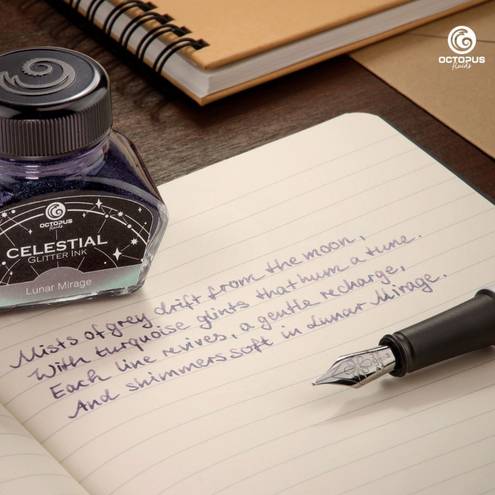 OCTOPUS CELESTIAL GLITTER INK 10ML LUNAR MIRAGE