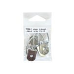 GILDED RABBIT D-RING HANGERS LARGE 4/PK