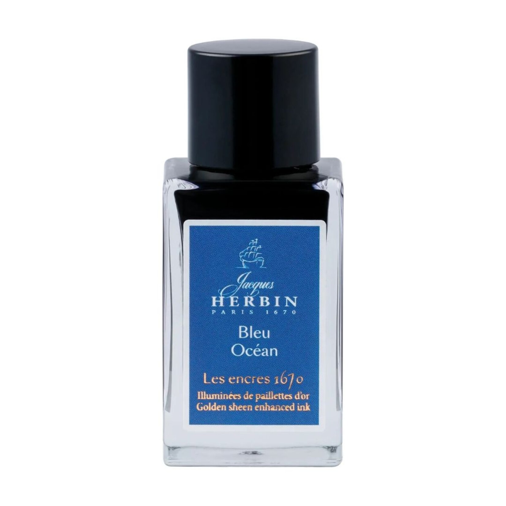HERBIN 1670 INK 15ML OCEAN BLUE