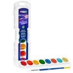 PRANG SEMI-MOIST WASHABLE WATERCOLOURS 8/SET METALLIC