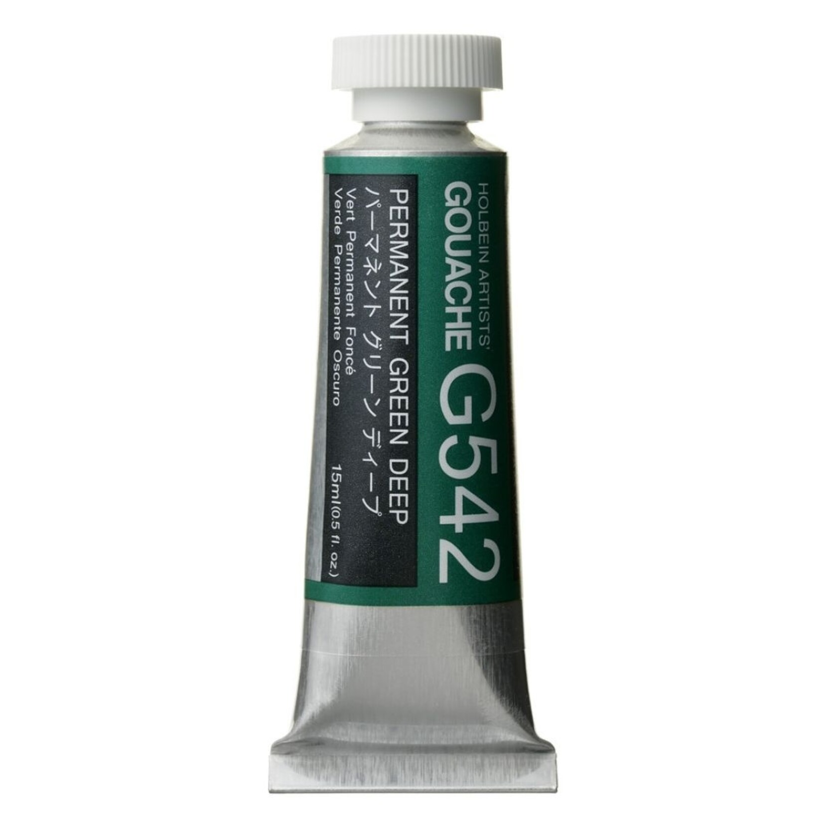 HOLBEIN ARTISTS' GOUACHE 15ML G542 PERMANENT GREEN DEEP