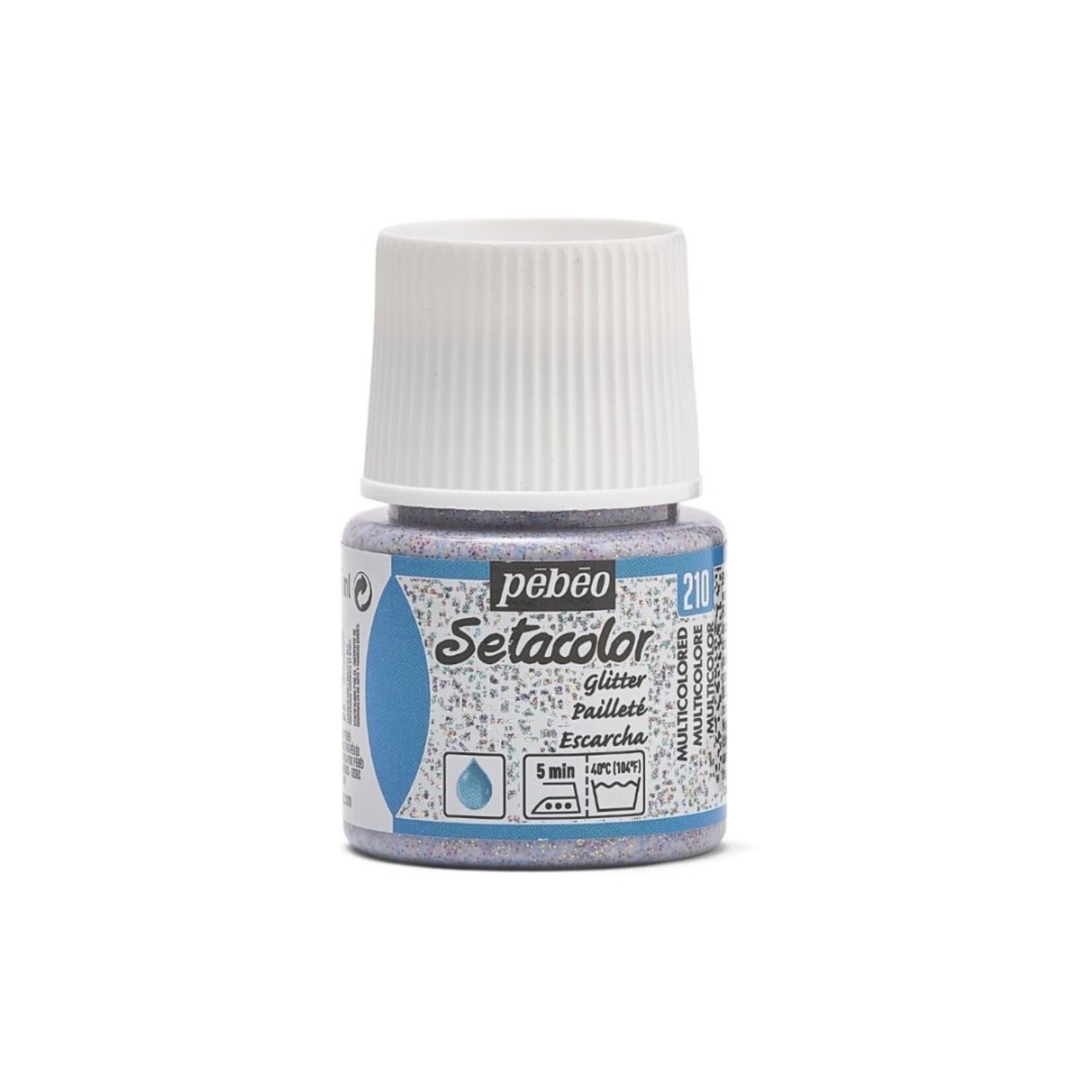 PEBEO SETACOLOR TRANSPARENT 45ML GLITTER MULTICOLOUR