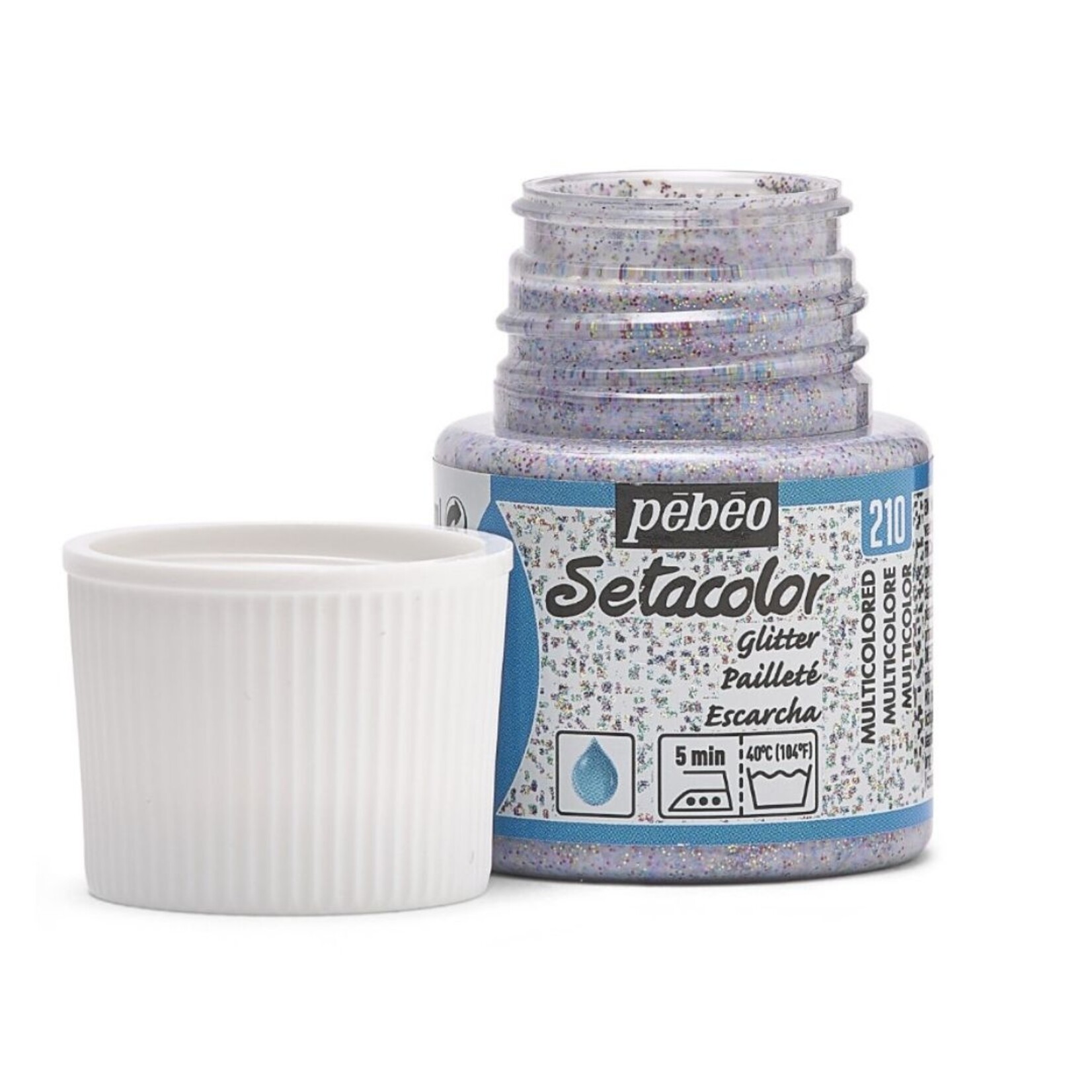 PEBEO SETACOLOR TRANSPARENT 45ML GLITTER MULTICOLOUR