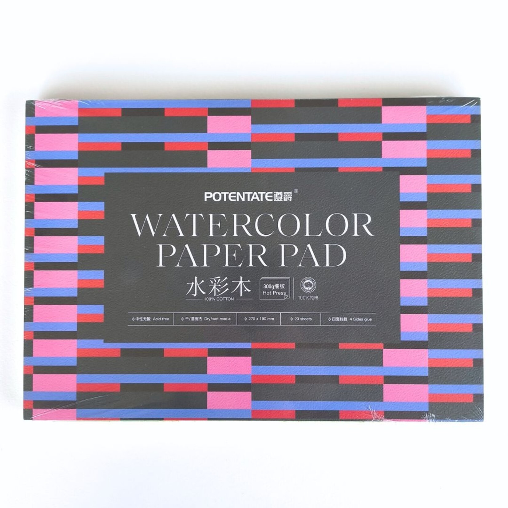 POTENTATE WATERCOLOUR BLOCK 140LB HP 7.4X10.6" 20/SHT