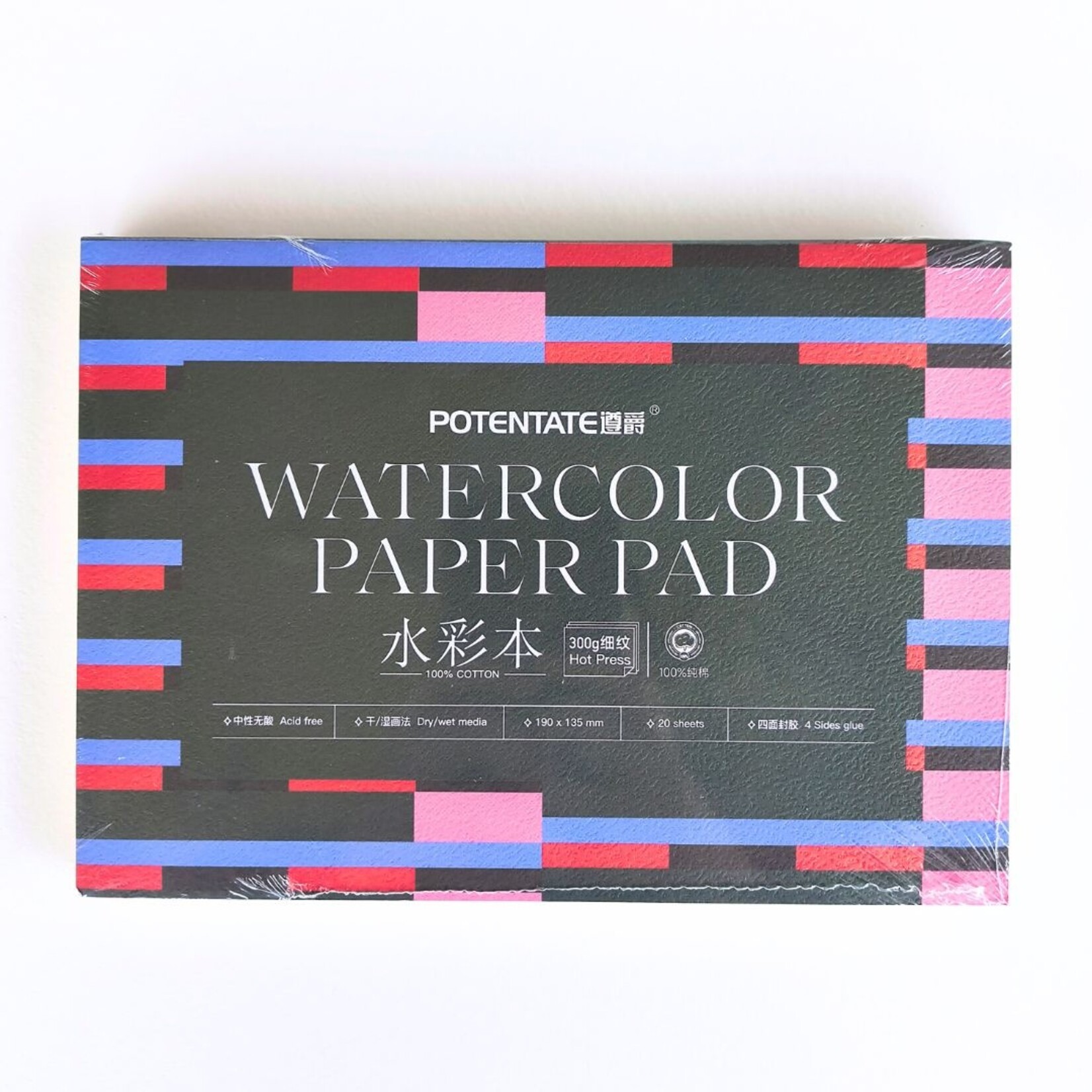 POTENTATE WATERCOLOUR BLOCK 140LB HP 5.3x7.4" 20/SHT