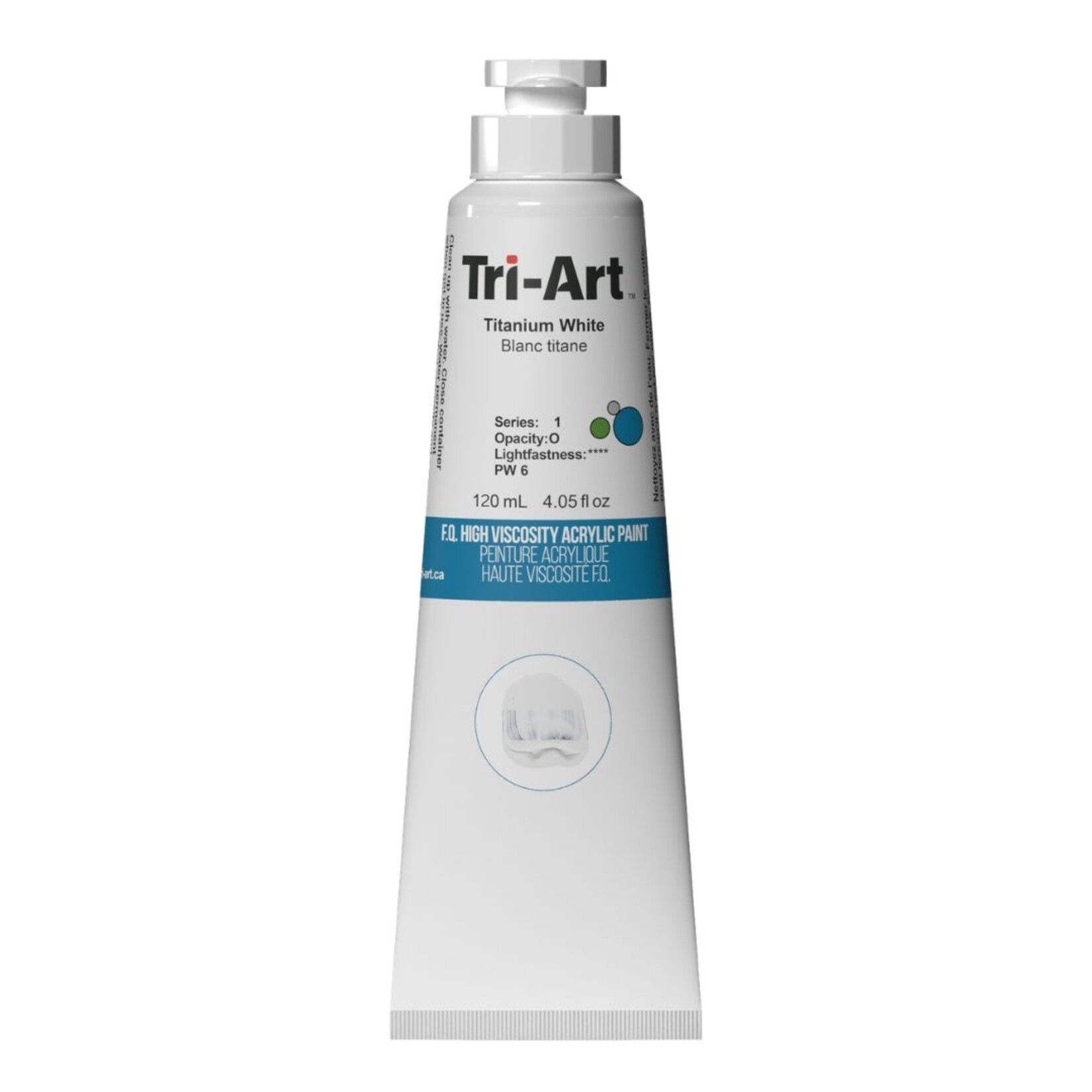 TRI-ART HIGH VISCOSITY ACRYLIC 120ML TITANIUM WHITE