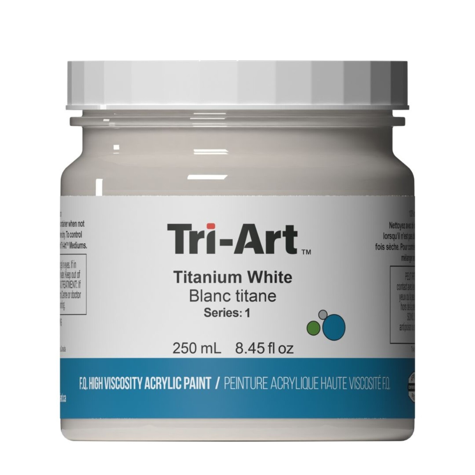 TRI-ART HIGH VISCOSITY ACRYLIC 250ML TITANIUM WHITE